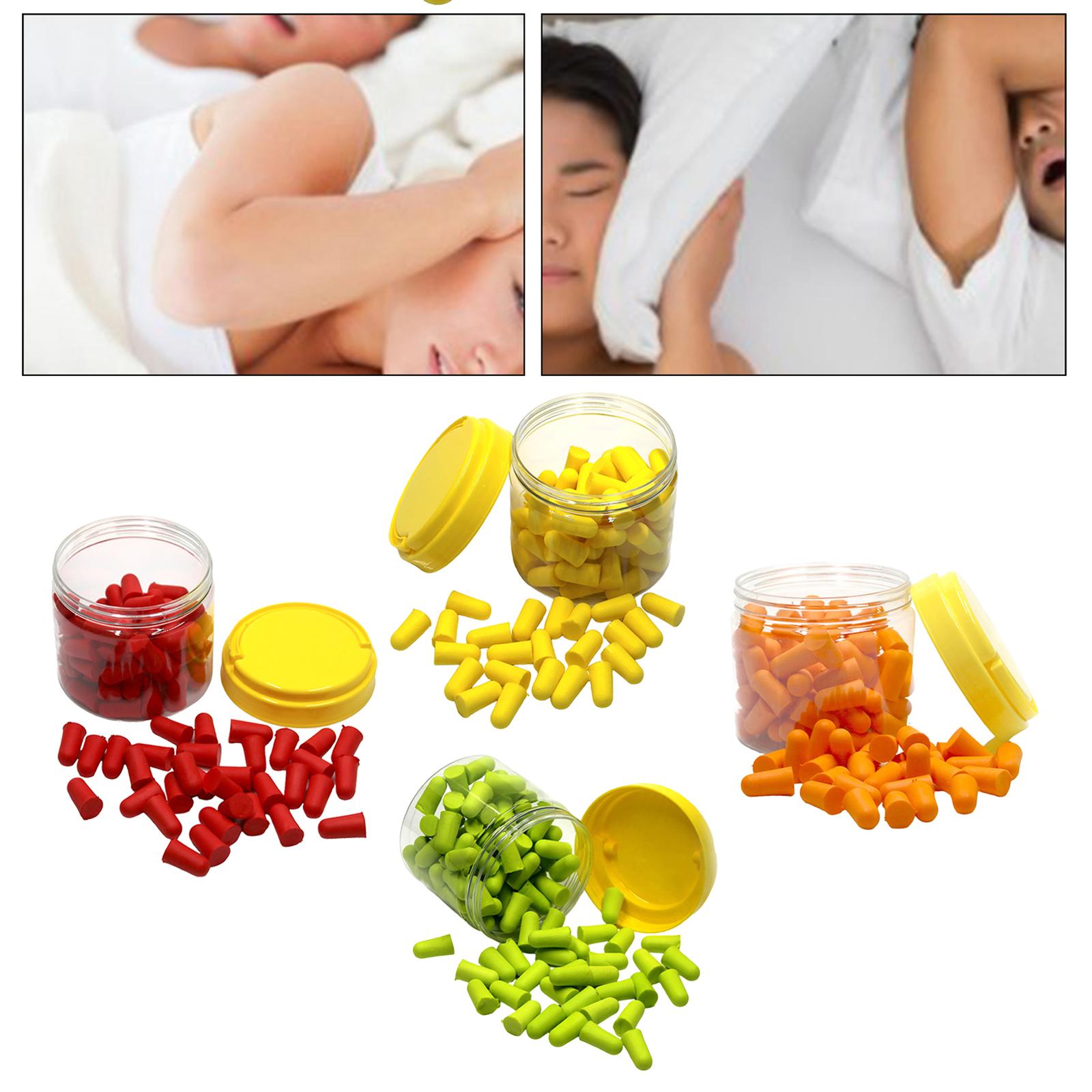 50 Pair Ear Plugs for Sleeping Noise Reduction Foam Earplugs Yellow