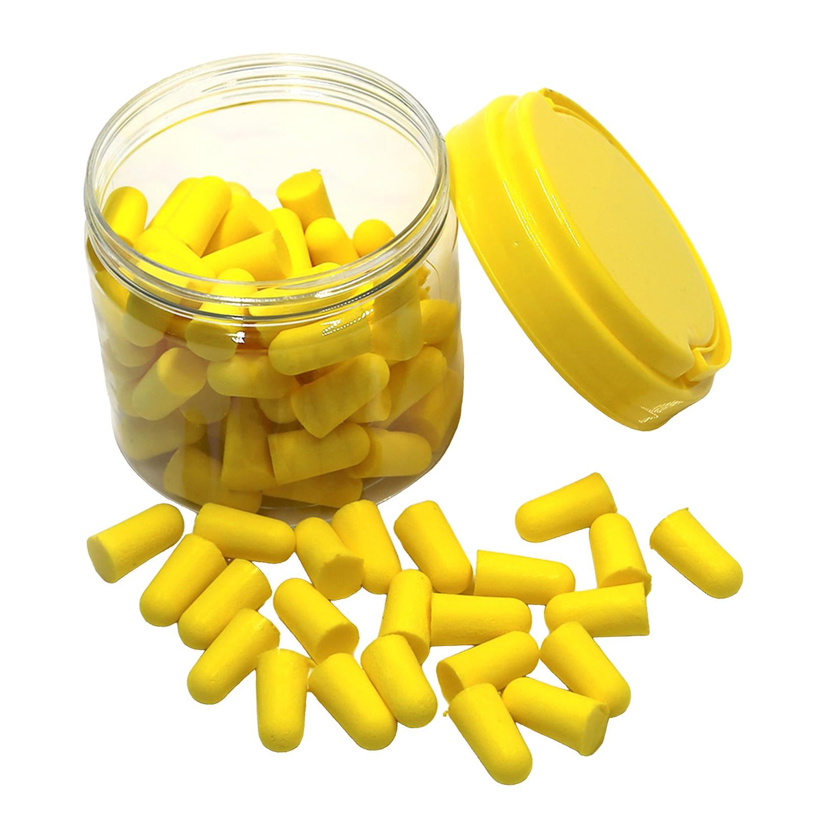 50 Pair Ear Plugs for Sleeping Noise Reduction Foam Earplugs Yellow