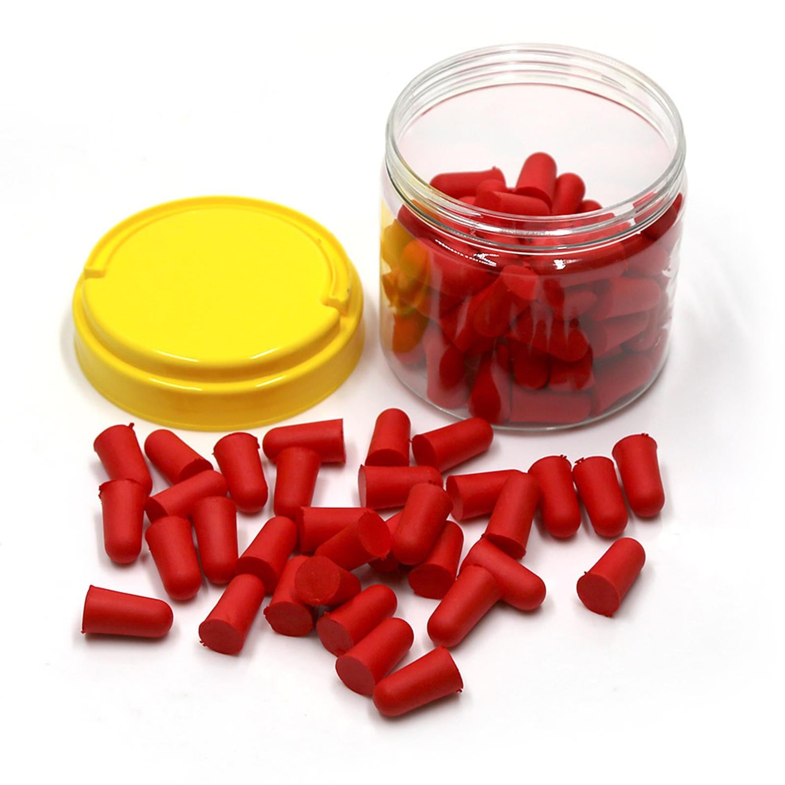 50 Pair Ear Plugs for Sleeping Noise Reduction Foam Earplugs Red