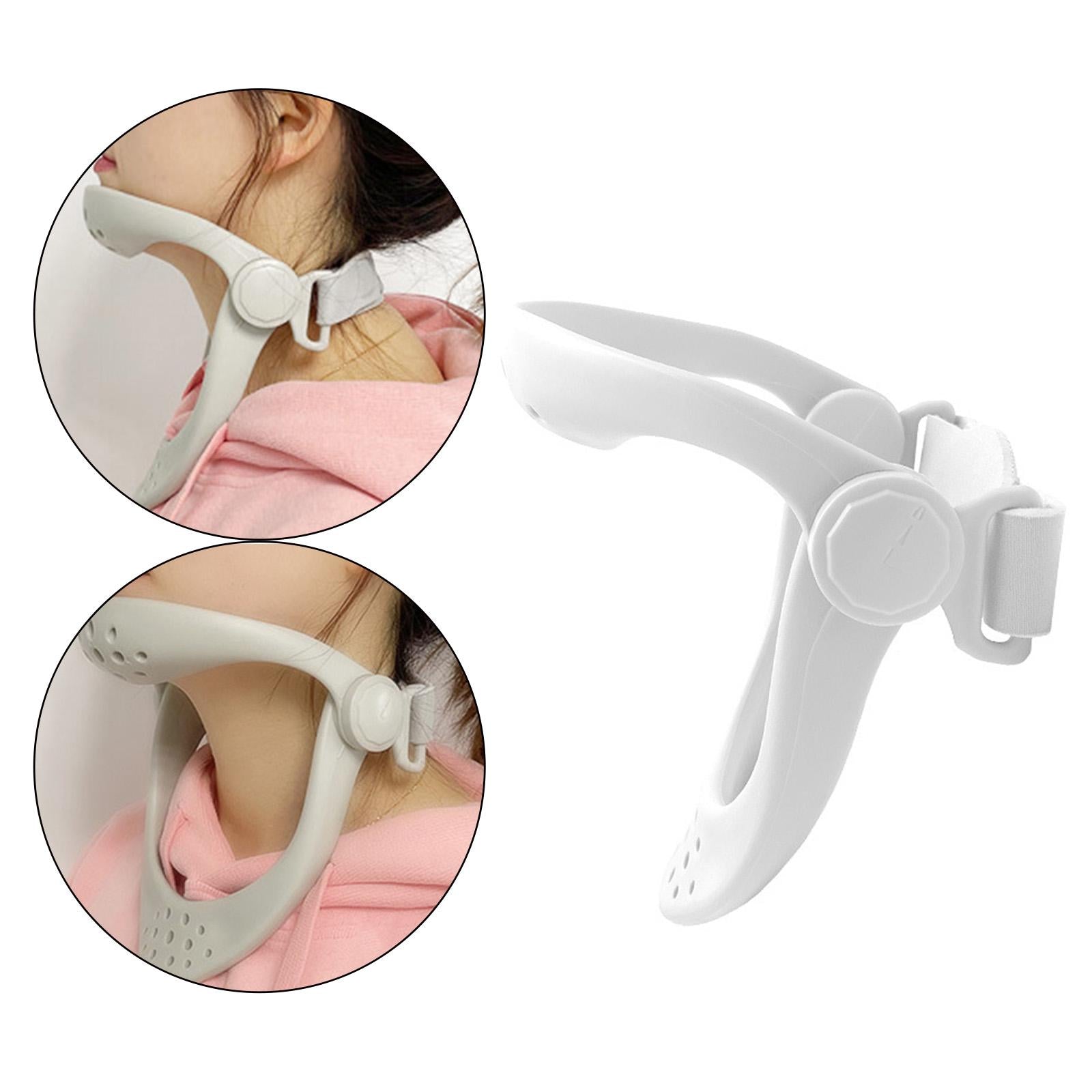 Neck Brace Cervical Traction Device Fixed Bracket Posture Corrector White