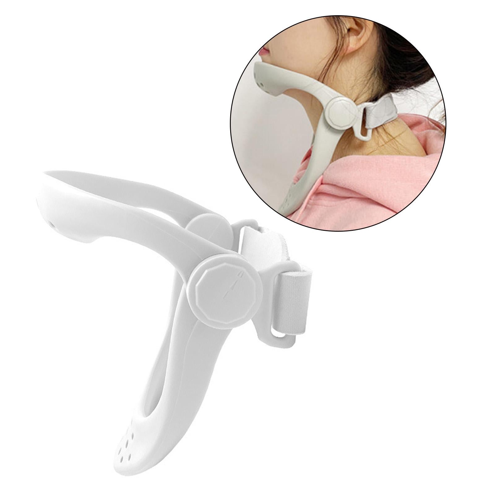 Neck Brace Cervical Traction Device Fixed Bracket Posture Corrector White