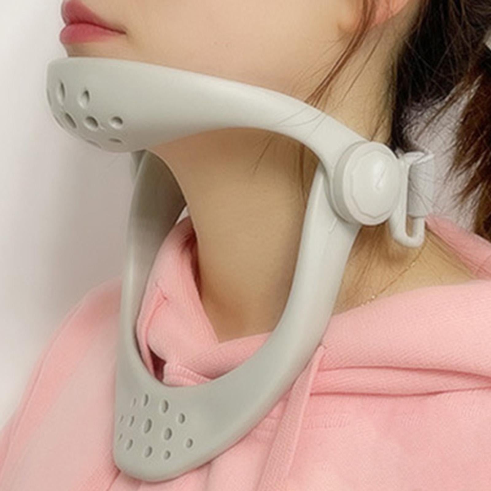 Neck Brace Cervical Traction Device Fixed Bracket Posture Corrector Gray