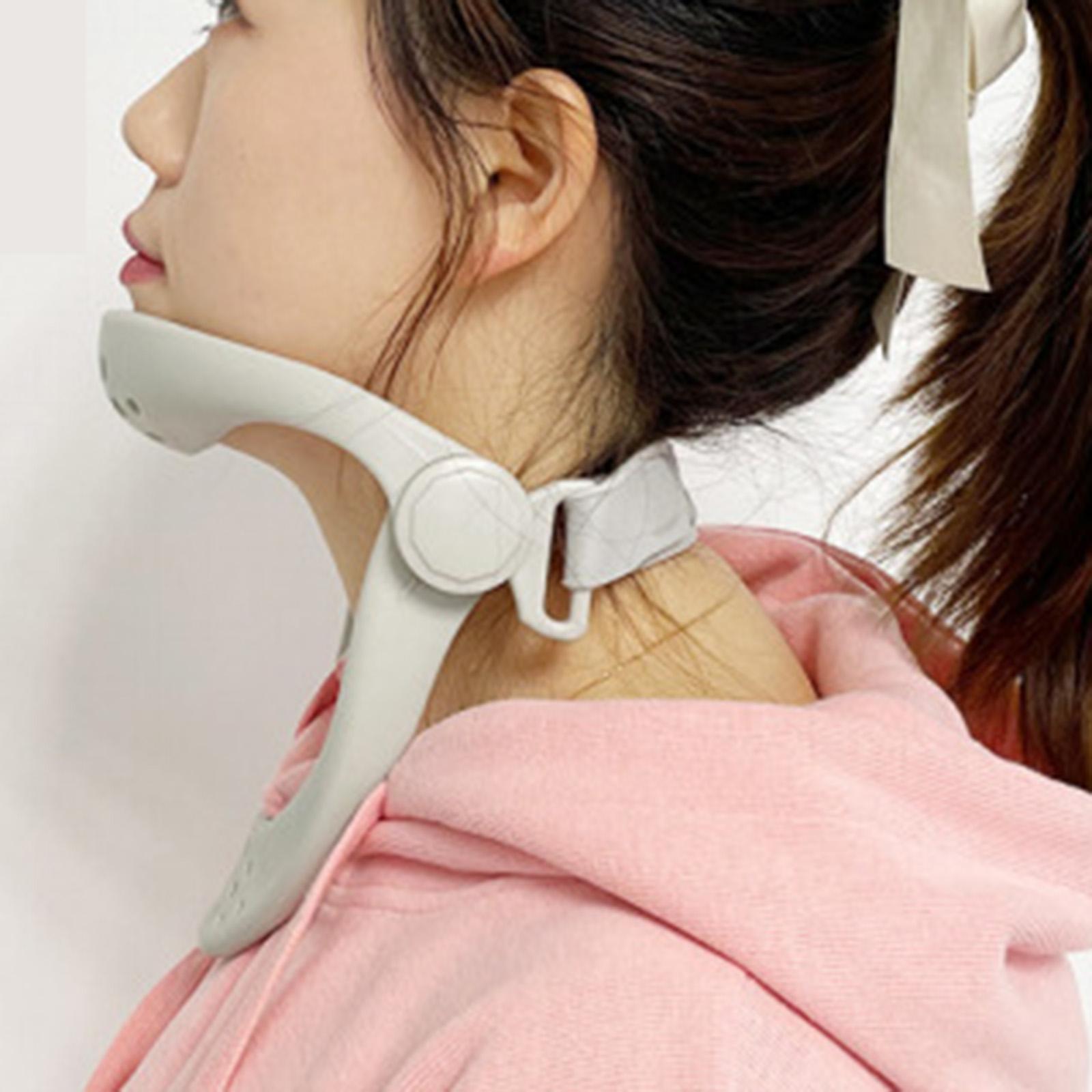 Neck Brace Cervical Traction Device Fixed Bracket Posture Corrector Gray
