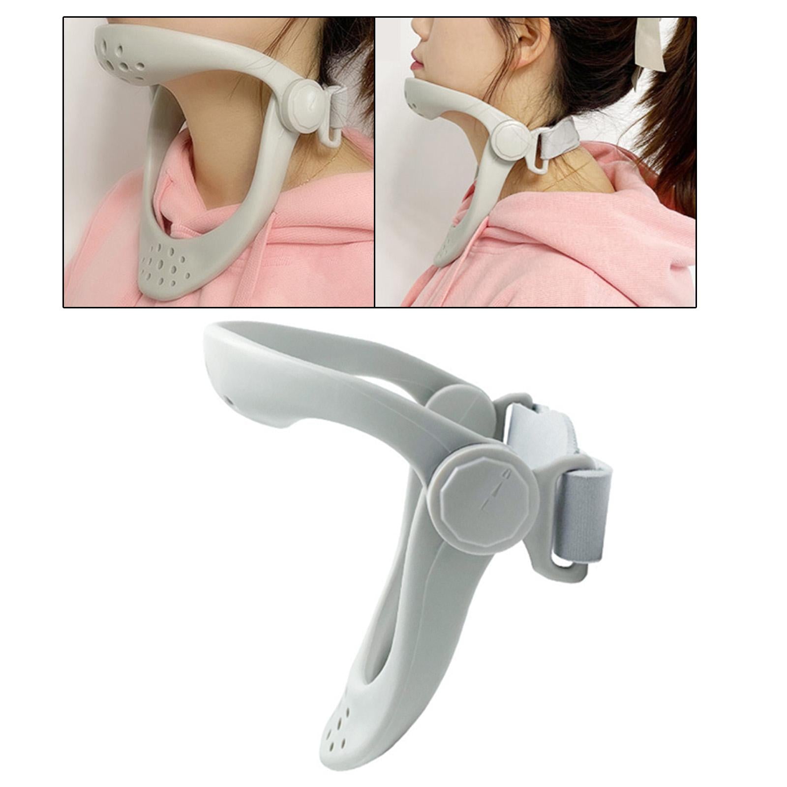 Neck Brace Cervical Traction Device Fixed Bracket Posture Corrector Gray
