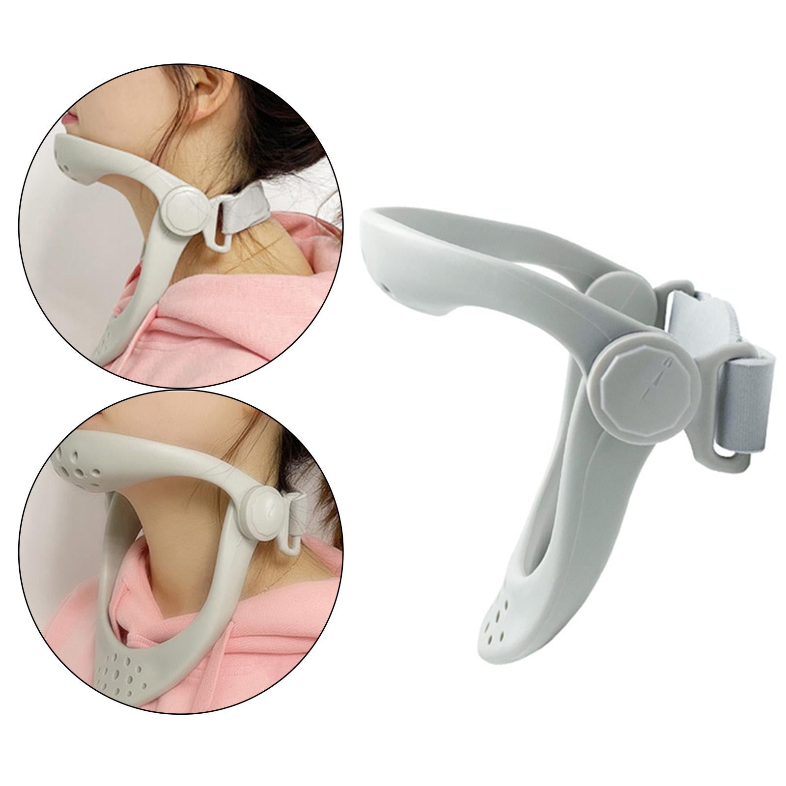 Neck Brace Cervical Traction Device Fixed Bracket Posture Corrector Gray