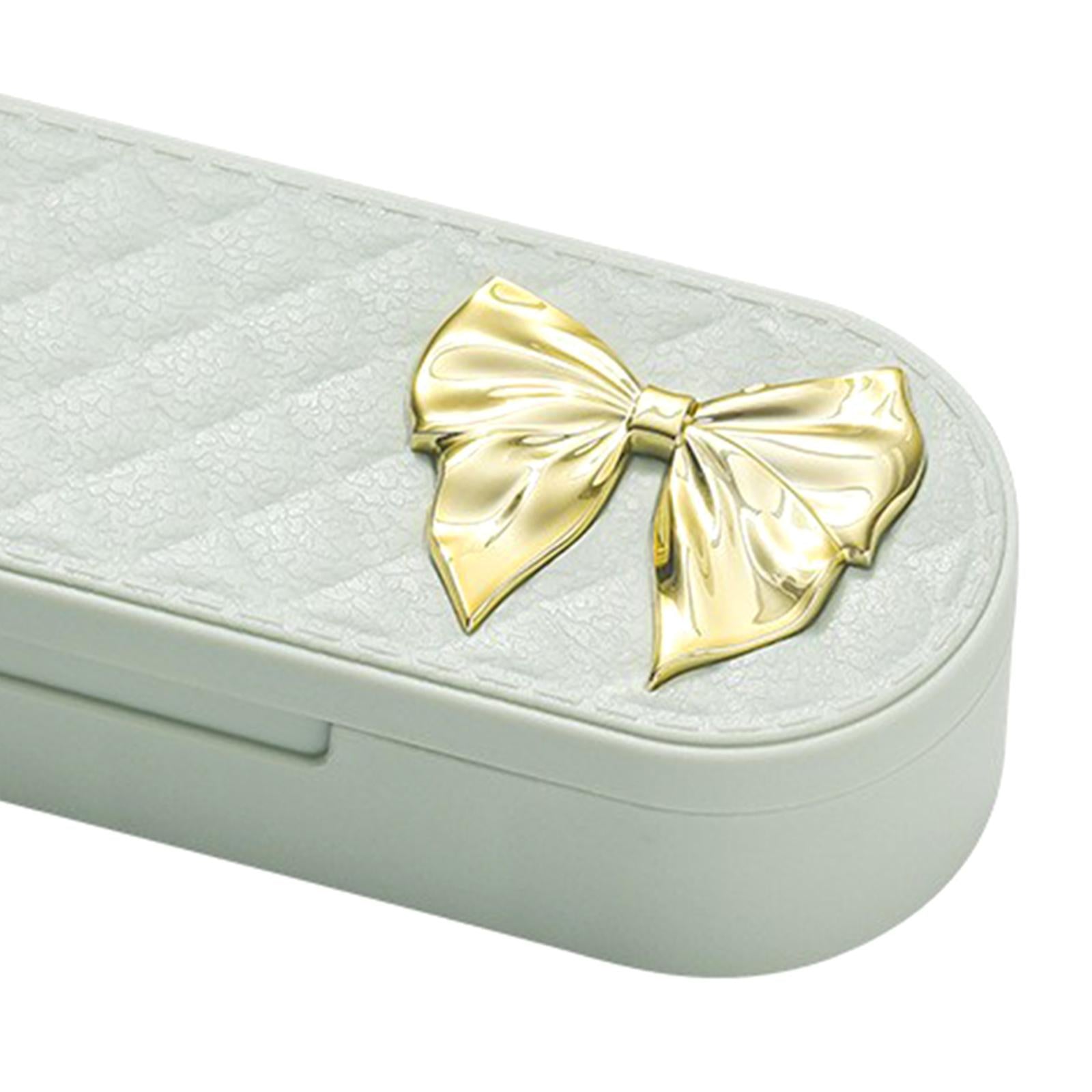 4 Grids Portable Pill Organizers Daily Work Traveling Pill Cases Holder Green