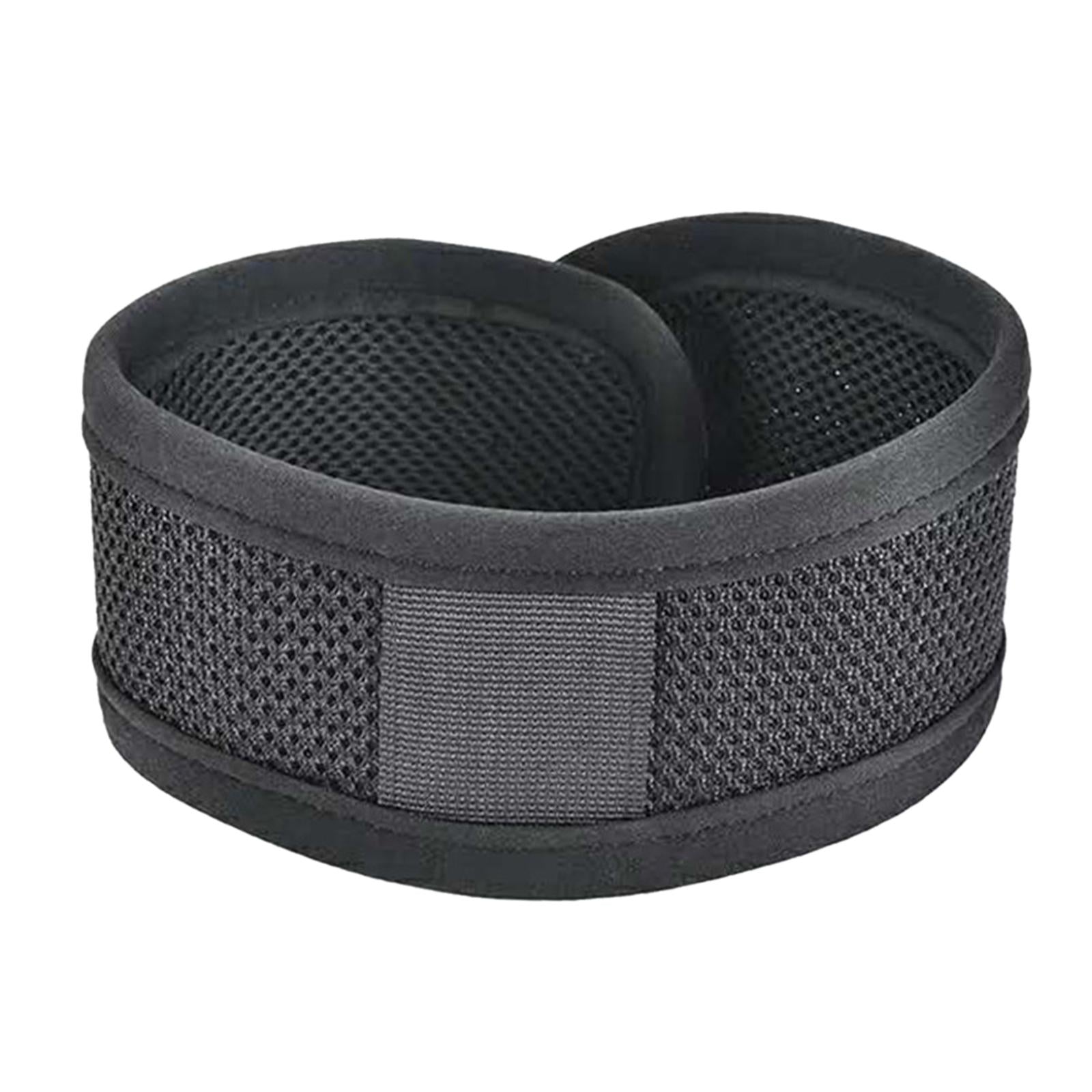 Neck Support Brace Strap Cervical Collar Black Breathable Mesh for Women Men