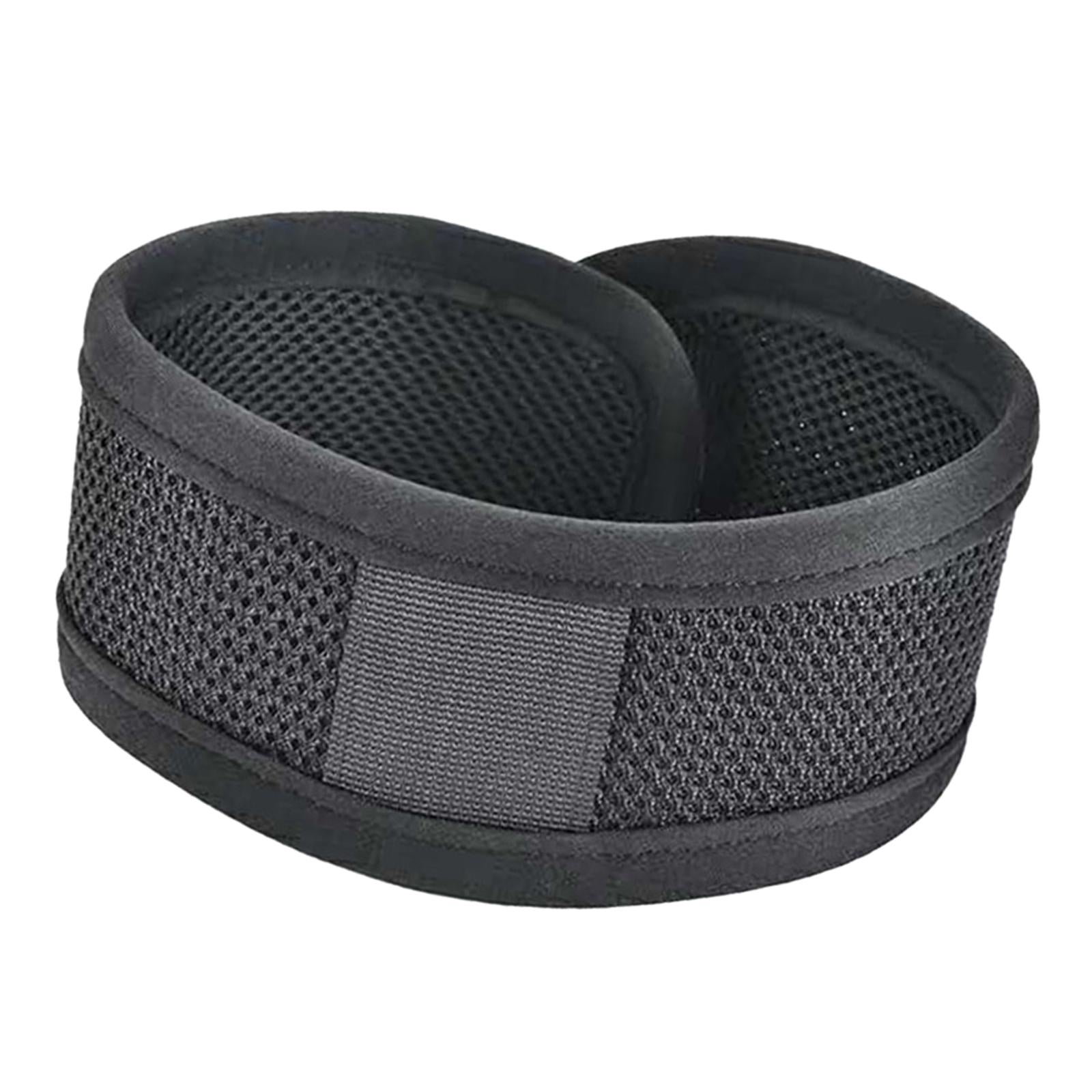 Neck Support Brace Strap Cervical Collar Black Breathable Mesh for Women Men
