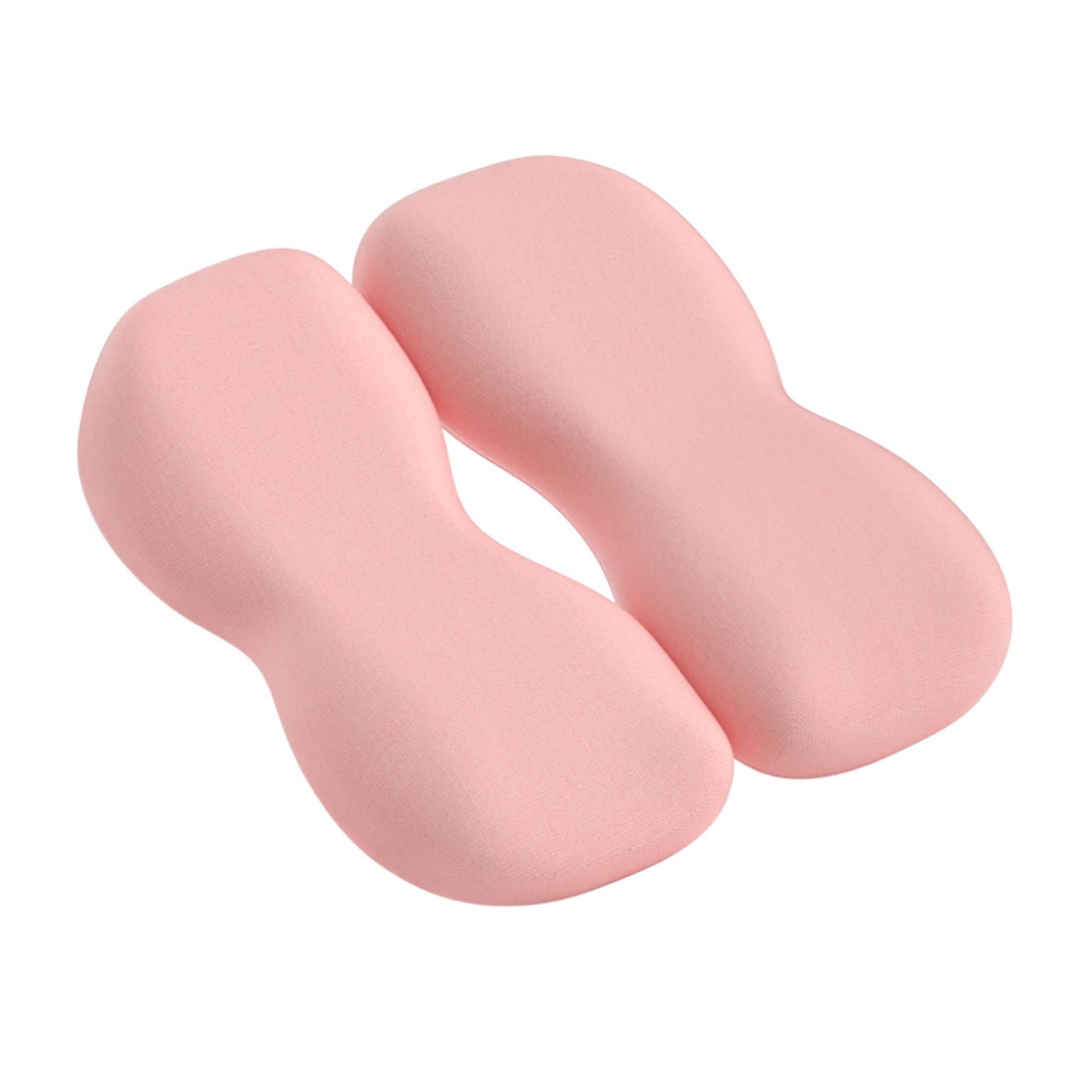 Back Seat Support Cushion Pillow Hip Waist Soft for Chairs Office Stools Pink