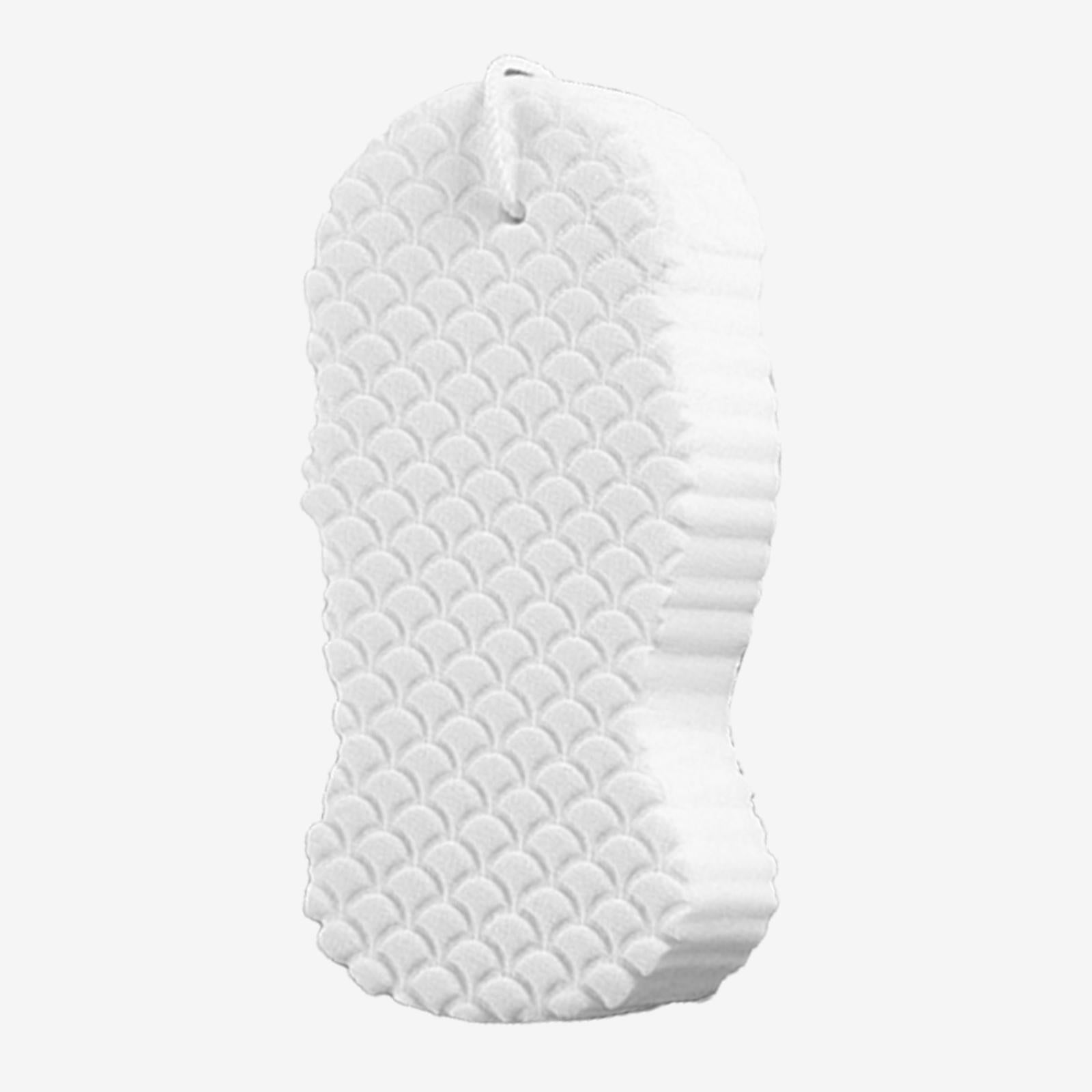 Dead Skin Remover Showering Sponge Reusable Exfoliating Bath Sponge White