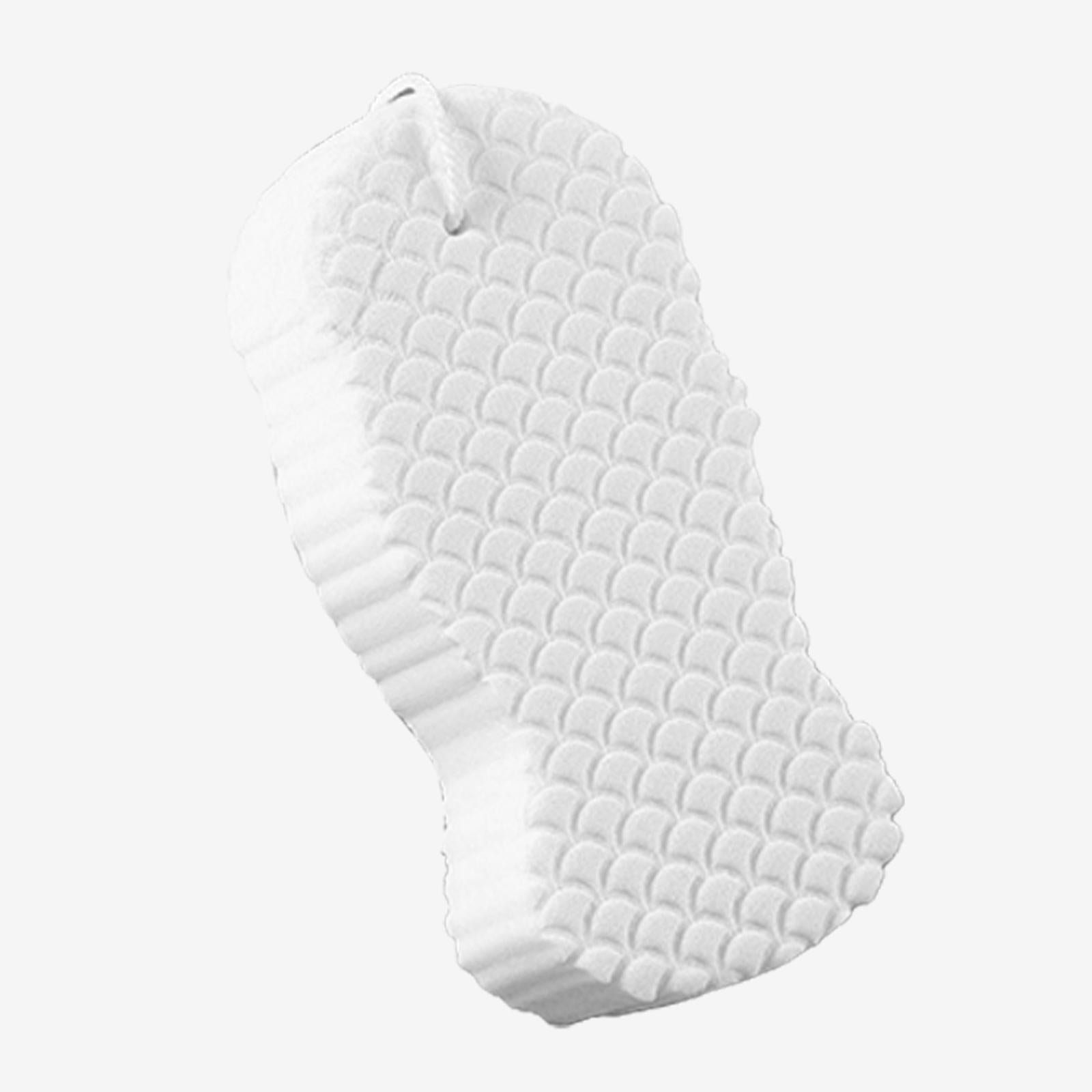 Dead Skin Remover Showering Sponge Reusable Exfoliating Bath Sponge White