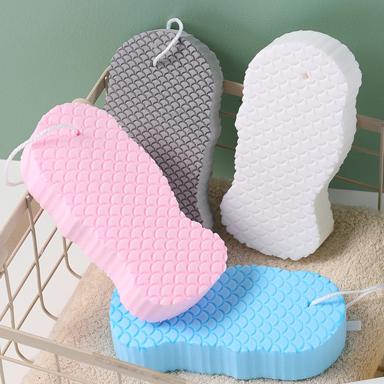 Dead Skin Remover Showering Sponge Reusable Exfoliating Bath Sponge Azure
