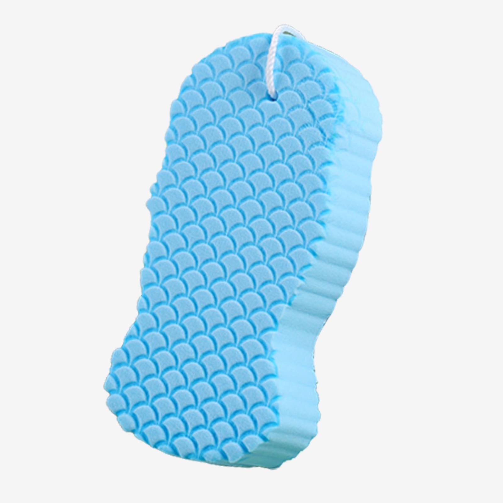 Dead Skin Remover Showering Sponge Reusable Exfoliating Bath Sponge Azure