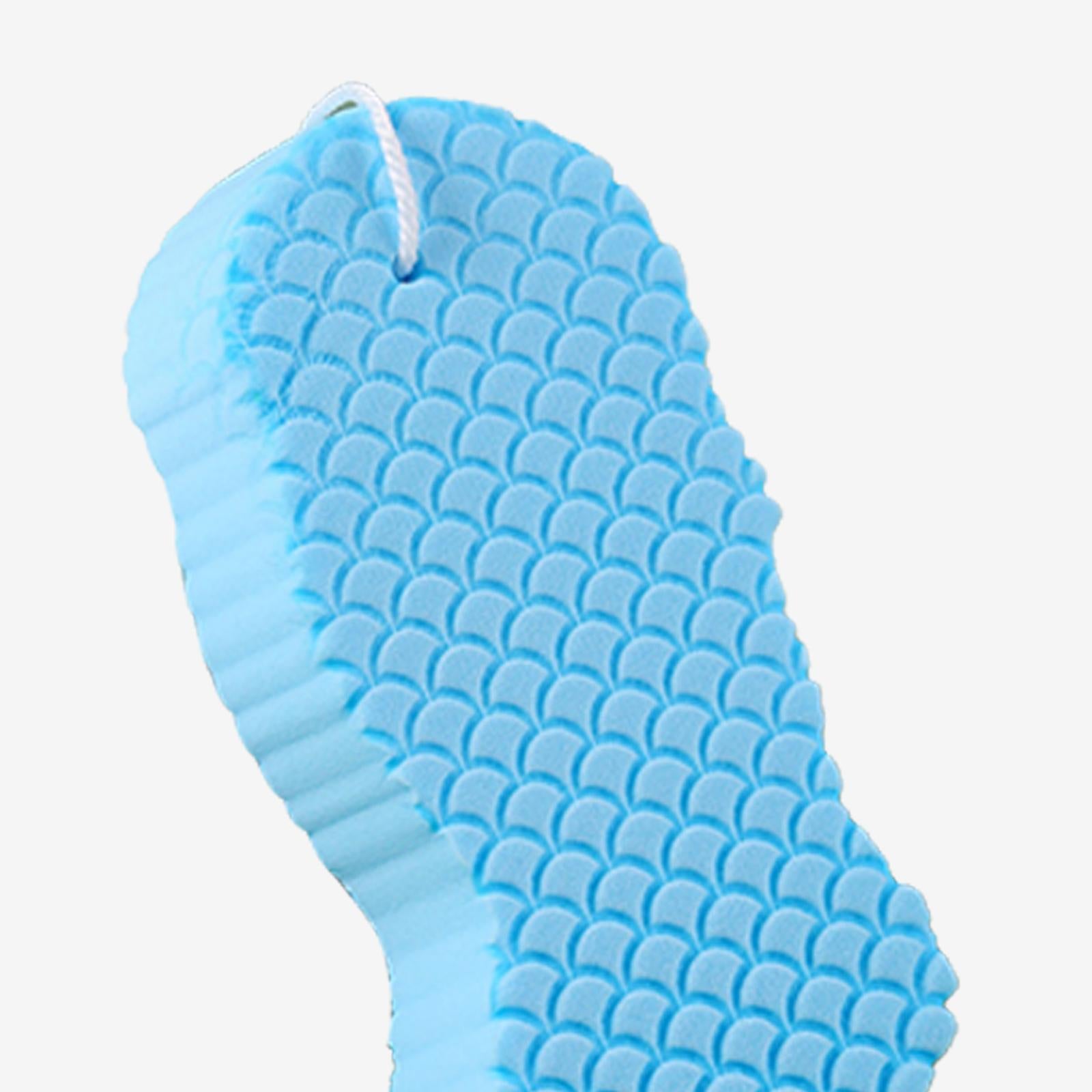 Dead Skin Remover Showering Sponge Reusable Exfoliating Bath Sponge Azure