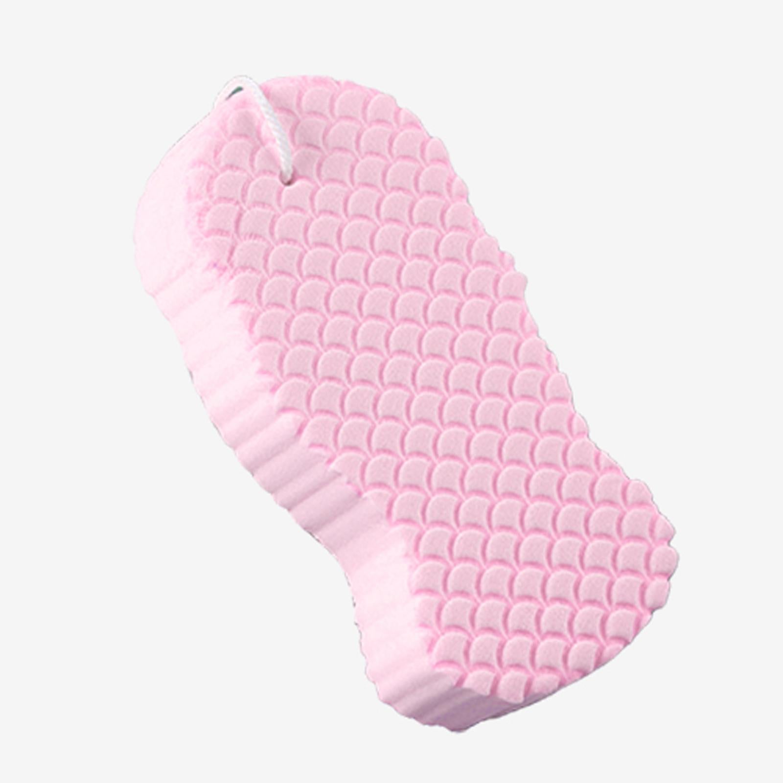 Dead Skin Remover Showering Sponge Reusable Exfoliating Bath Sponge Pink