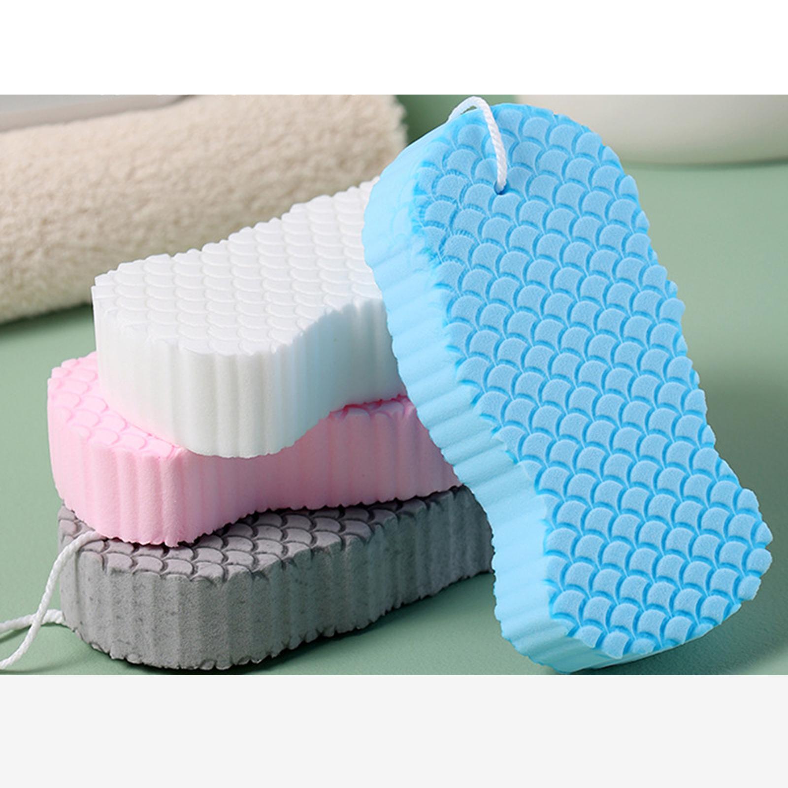 Dead Skin Remover Showering Sponge Reusable Exfoliating Bath Sponge Pink