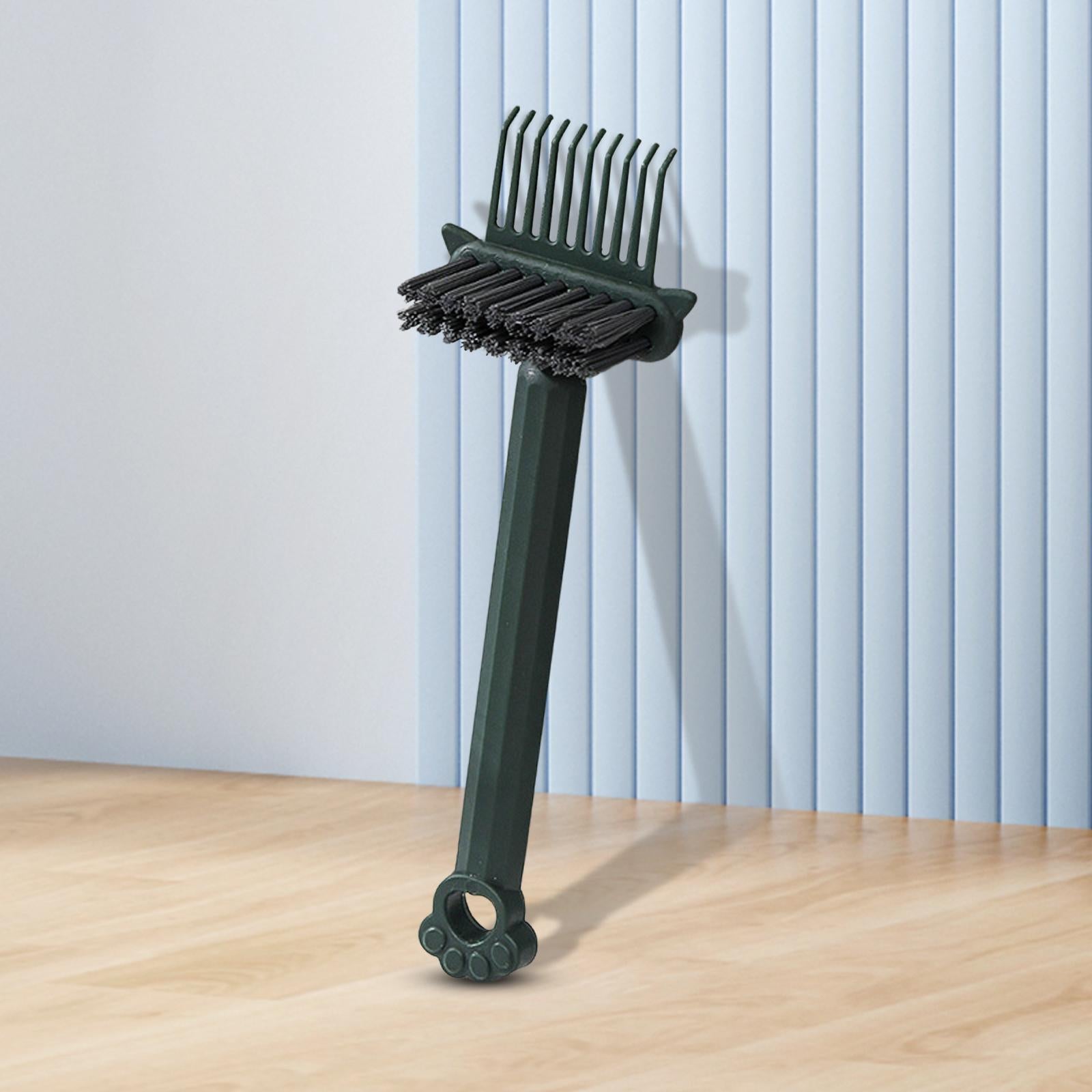 Hair Comb Cleaning Brush Removing Hair Dust Hair Removal for Salon Home Green