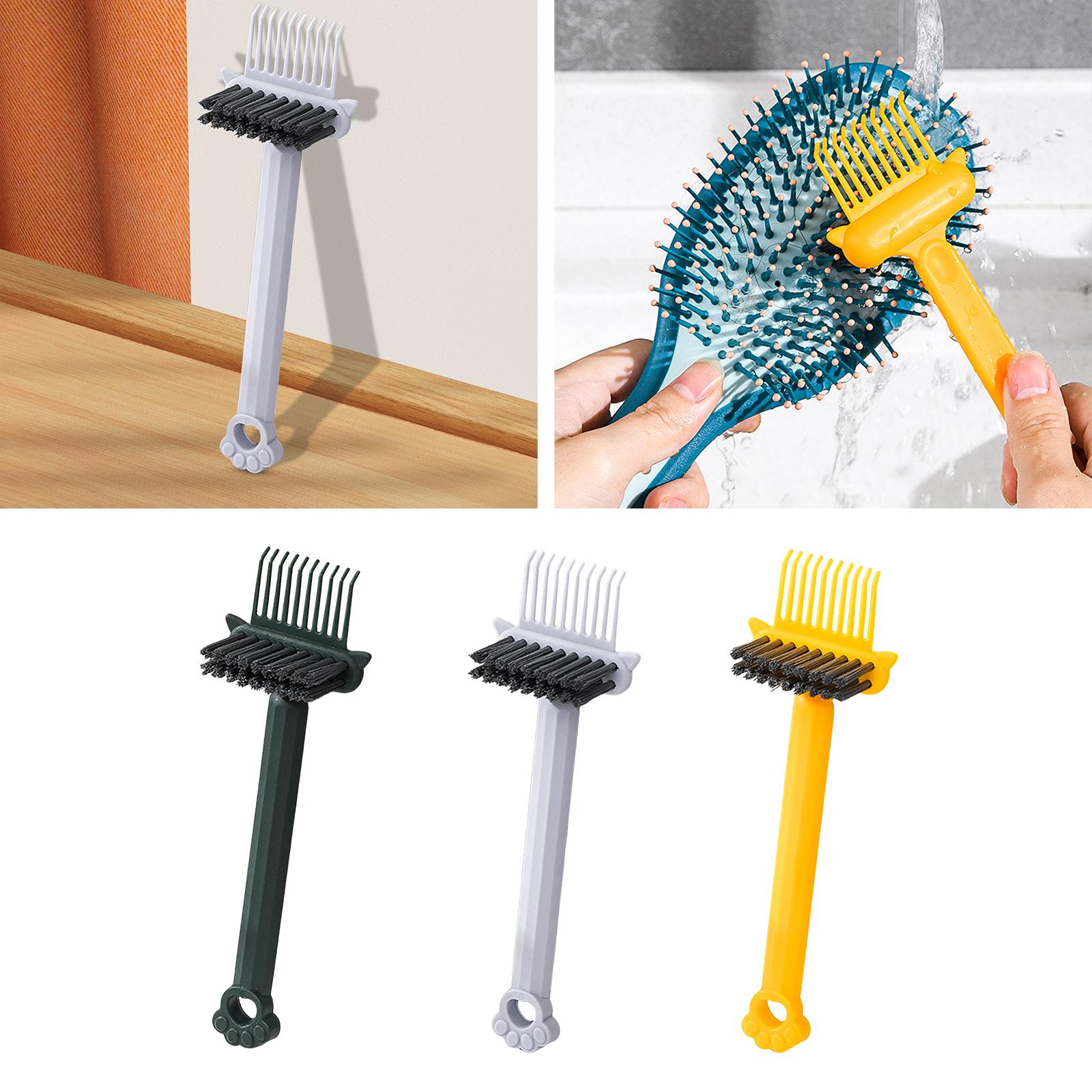 Hair Comb Cleaning Brush Removing Hair Dust Hair Removal for Salon Home Green
