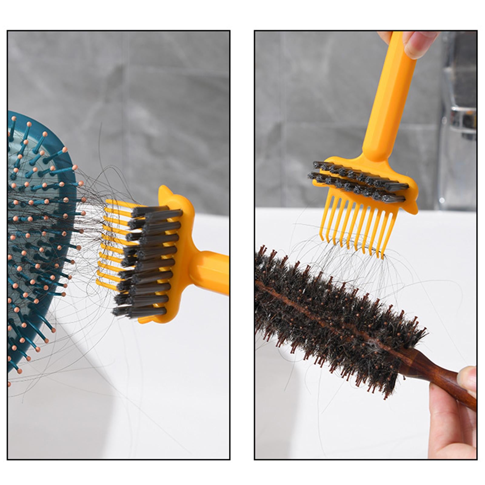 Hair Comb Cleaning Brush Removing Hair Dust Hair Removal for Salon Home Grey