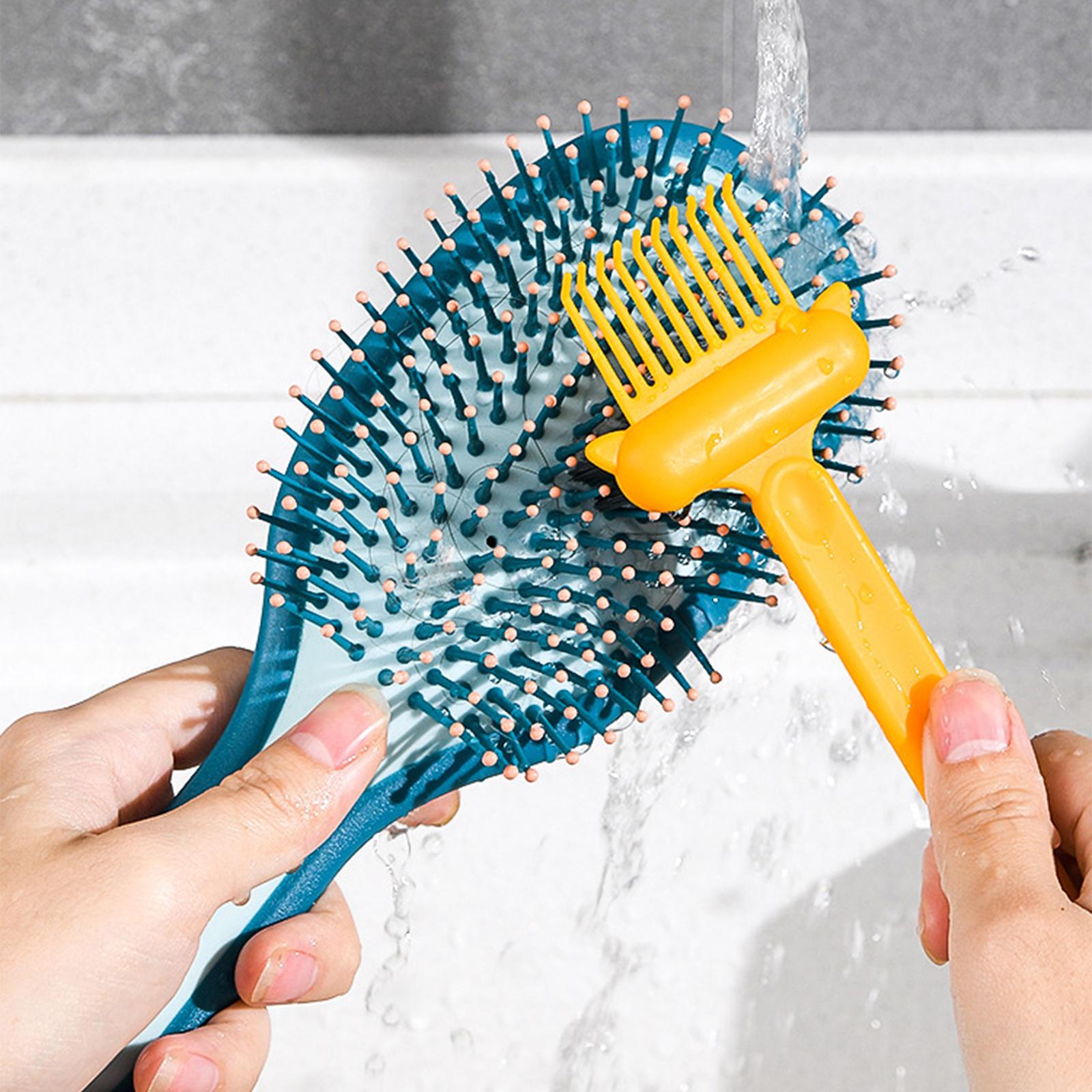 Hair Comb Cleaning Brush Removing Hair Dust Hair Removal for Salon Home Grey