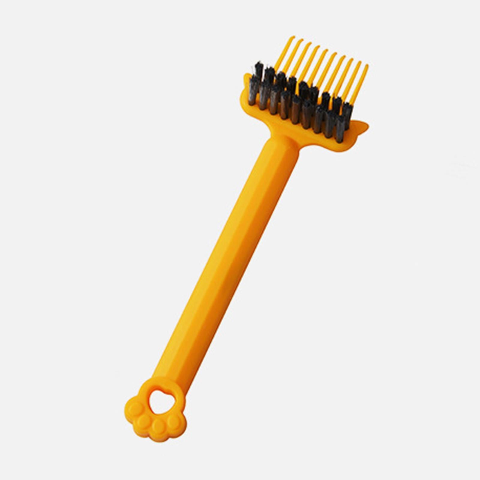 Hair Comb Cleaning Brush Removing Hair Dust Hair Removal for Salon Home Yellow