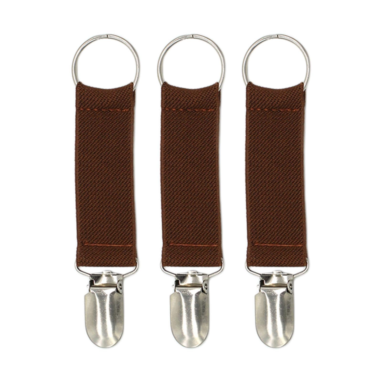 Elastic Hat Clips for Suitcase for Accessory Outdoor Women Dark Brown