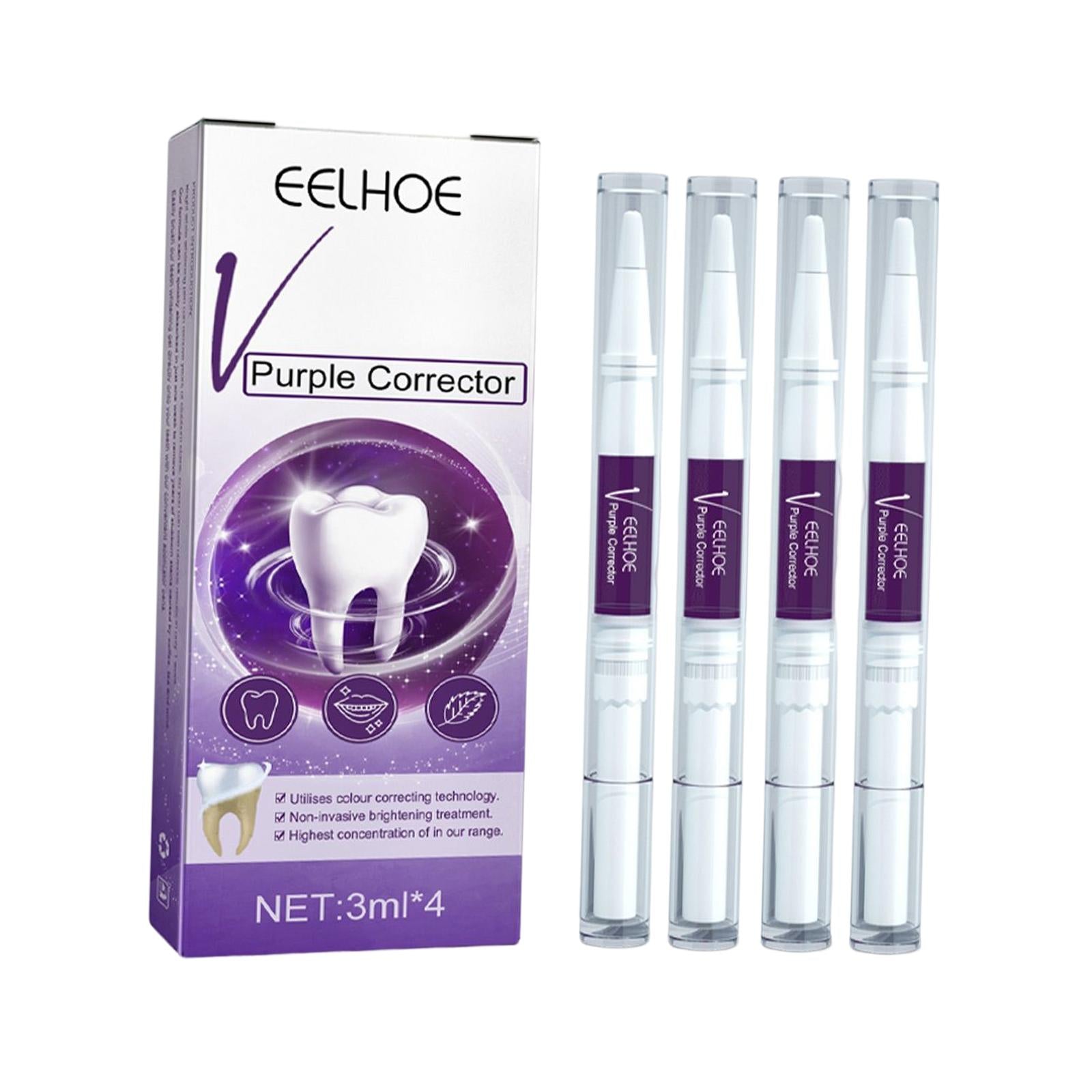 Purple Toothpaste Cleaning Pen Cleaner for Driving 4pcs