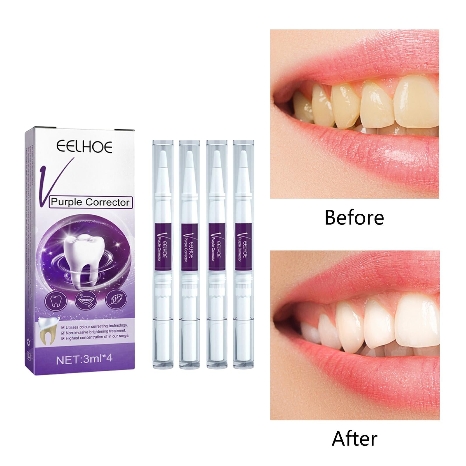 Purple Toothpaste Cleaning Pen Cleaner for Driving 4pcs