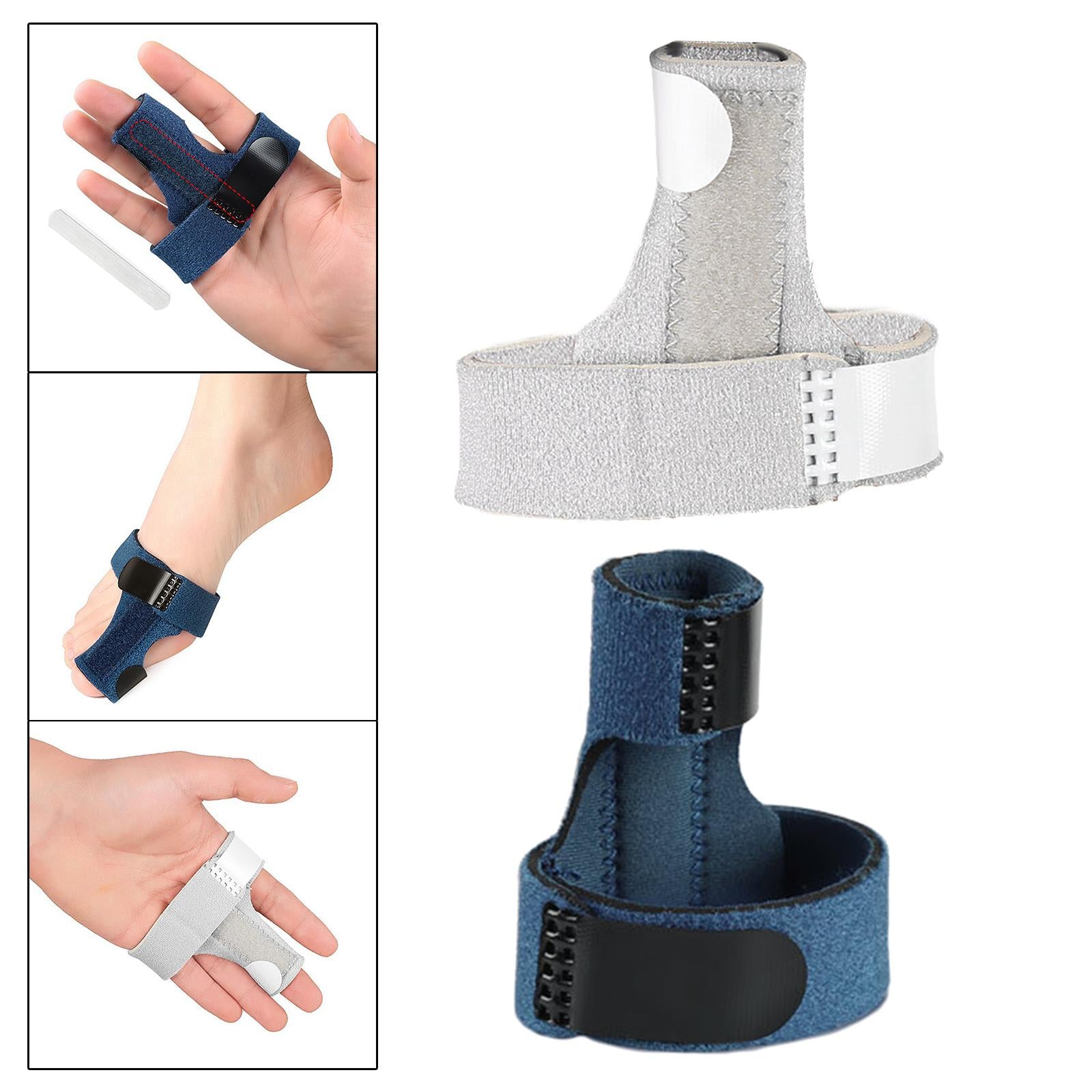 Professional Adjustable Trigger Finger Splint for Left and Right Hand Gray