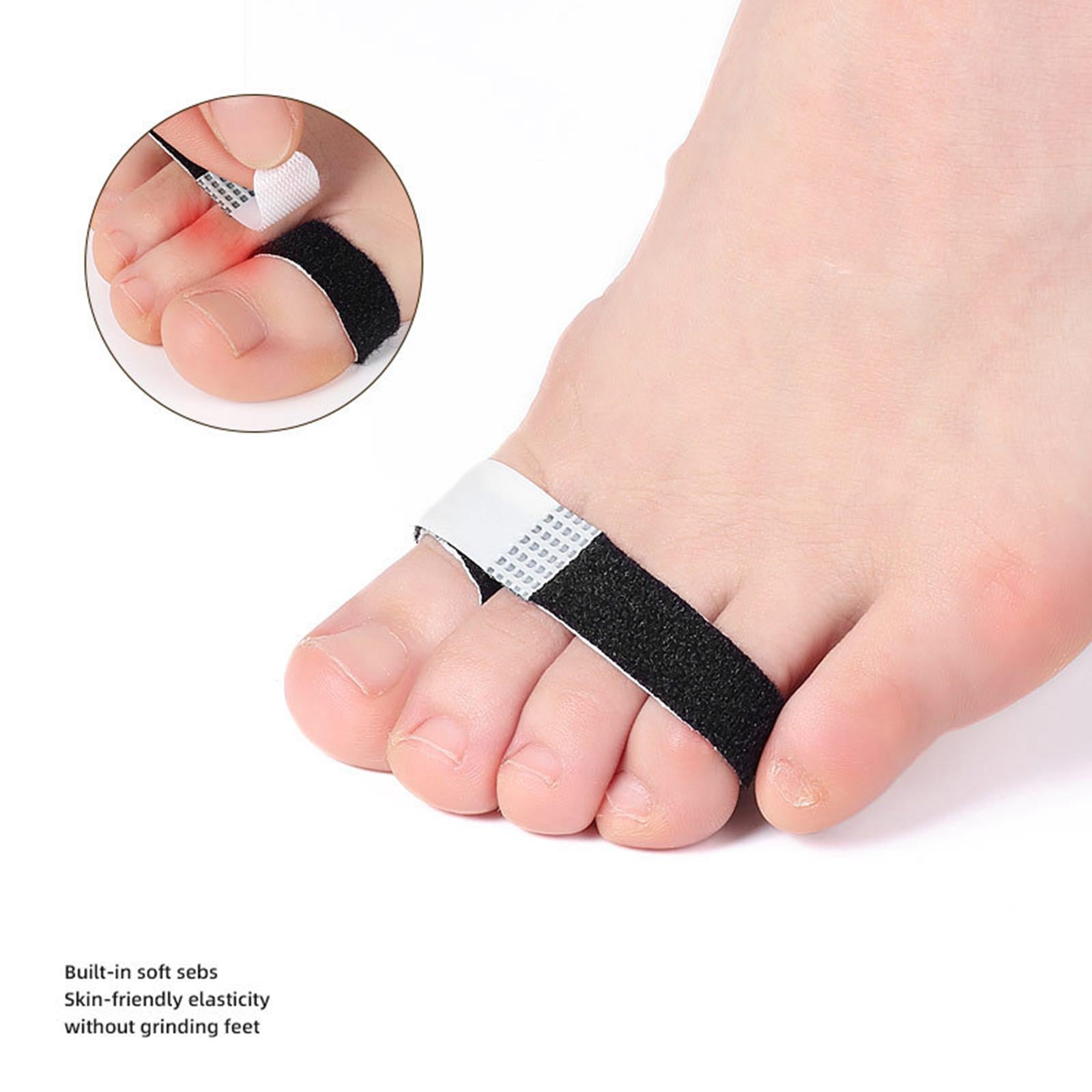 4x Hammer Toe Wraps Toe Straighteners Elasticity Cushioned Bandages for Men