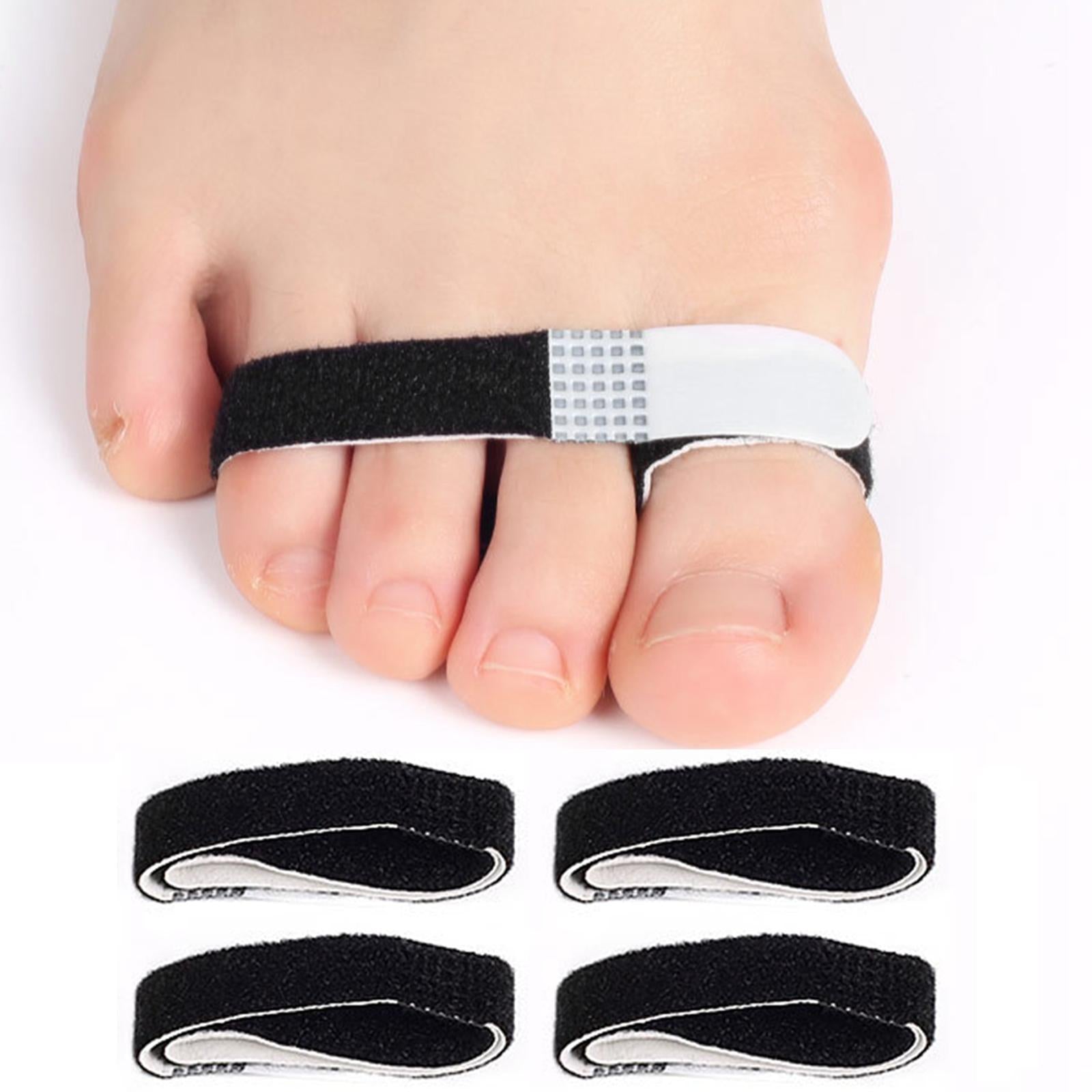 4x Hammer Toe Wraps Toe Straighteners Elasticity Cushioned Bandages for Men