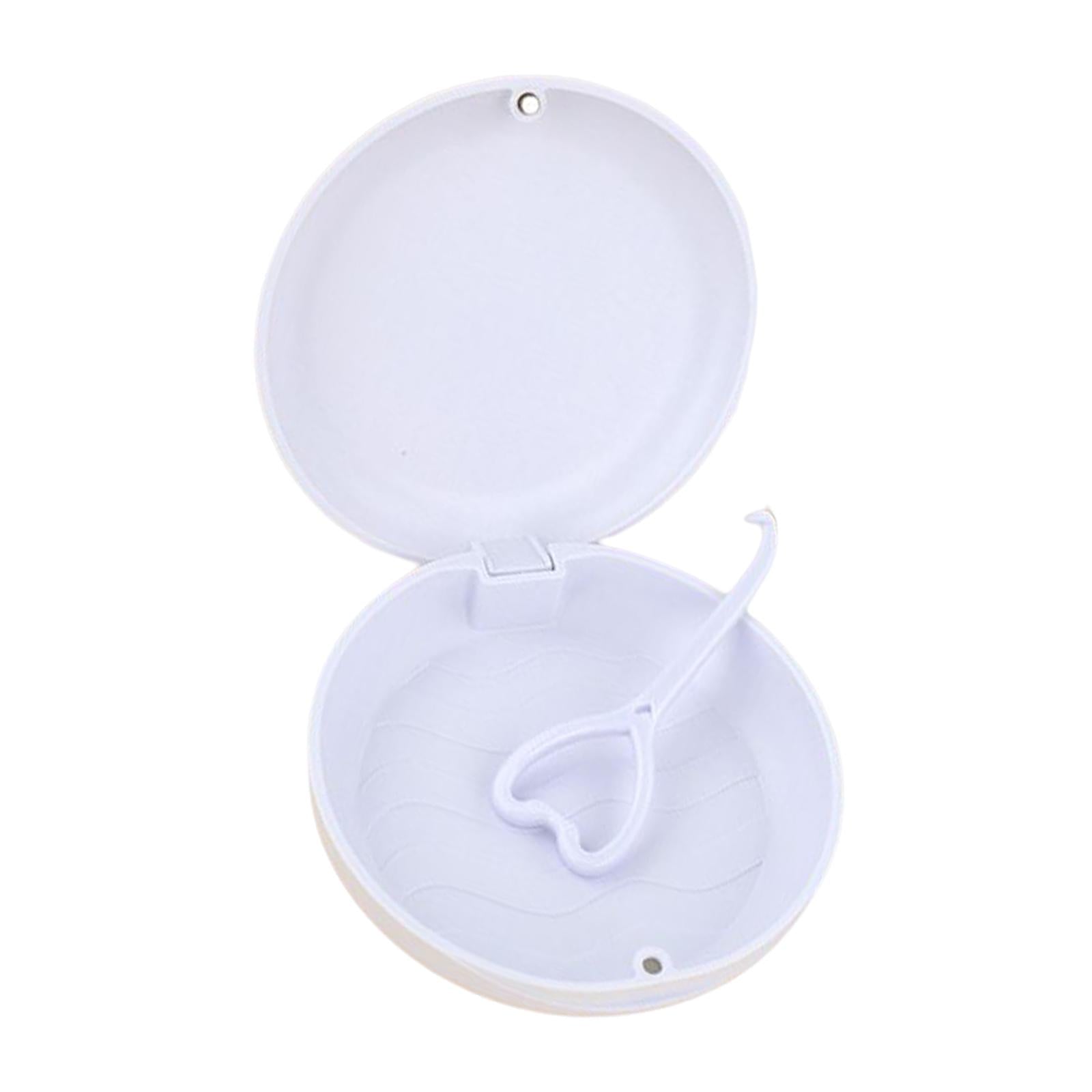 Portable Retainer Case Oral Organizer Durable Dentures Storage Boxes white