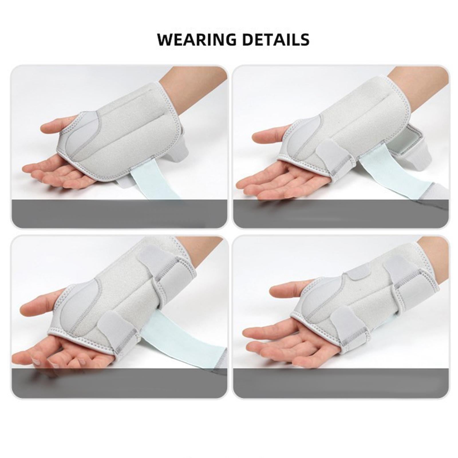 Wrist Brace Carpal Tunnel Removable Splint for Sprain Strain Small Left