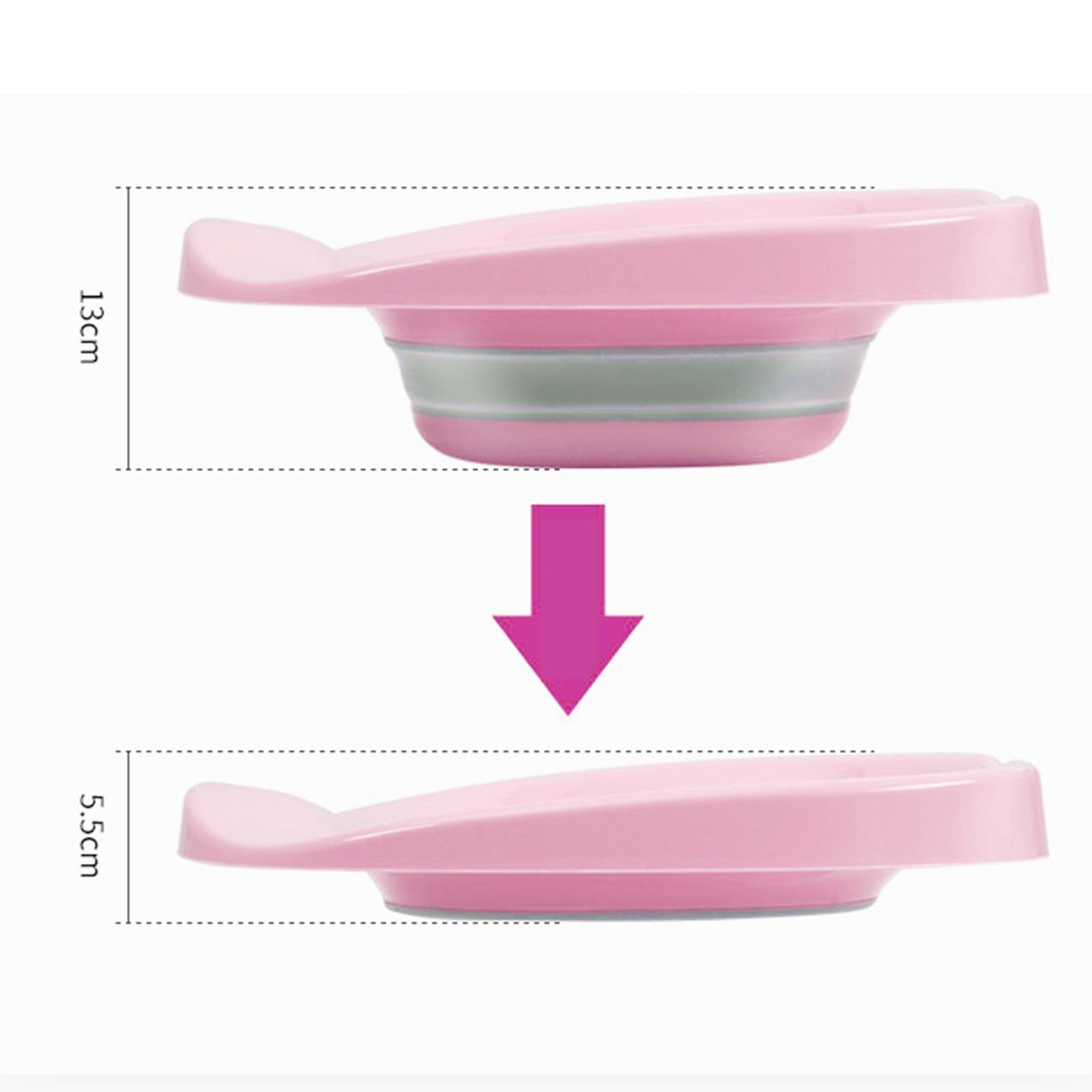 Sitz Bath for Toilet seat Squirter for Perineal Soaking Elderly Women Pink