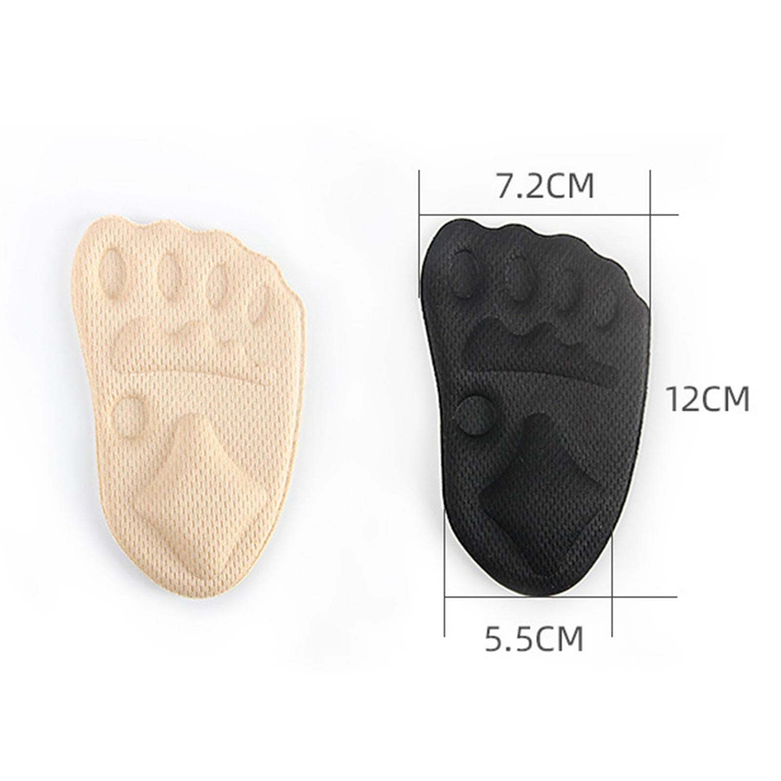 5Pair High Heel Cushion Inserts Metatarsal Pads Soft Forefoot Cushions Black