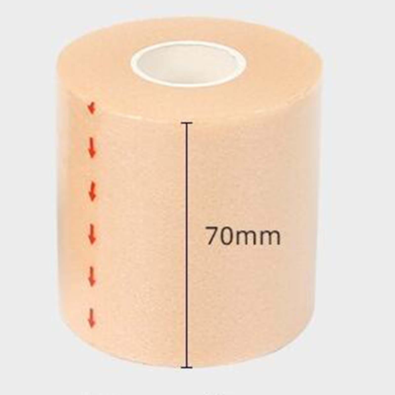 Sports Bandage Wrap Breathable Self Adhesive Elastic for Hands Knee Wrist 7cm Width Brown