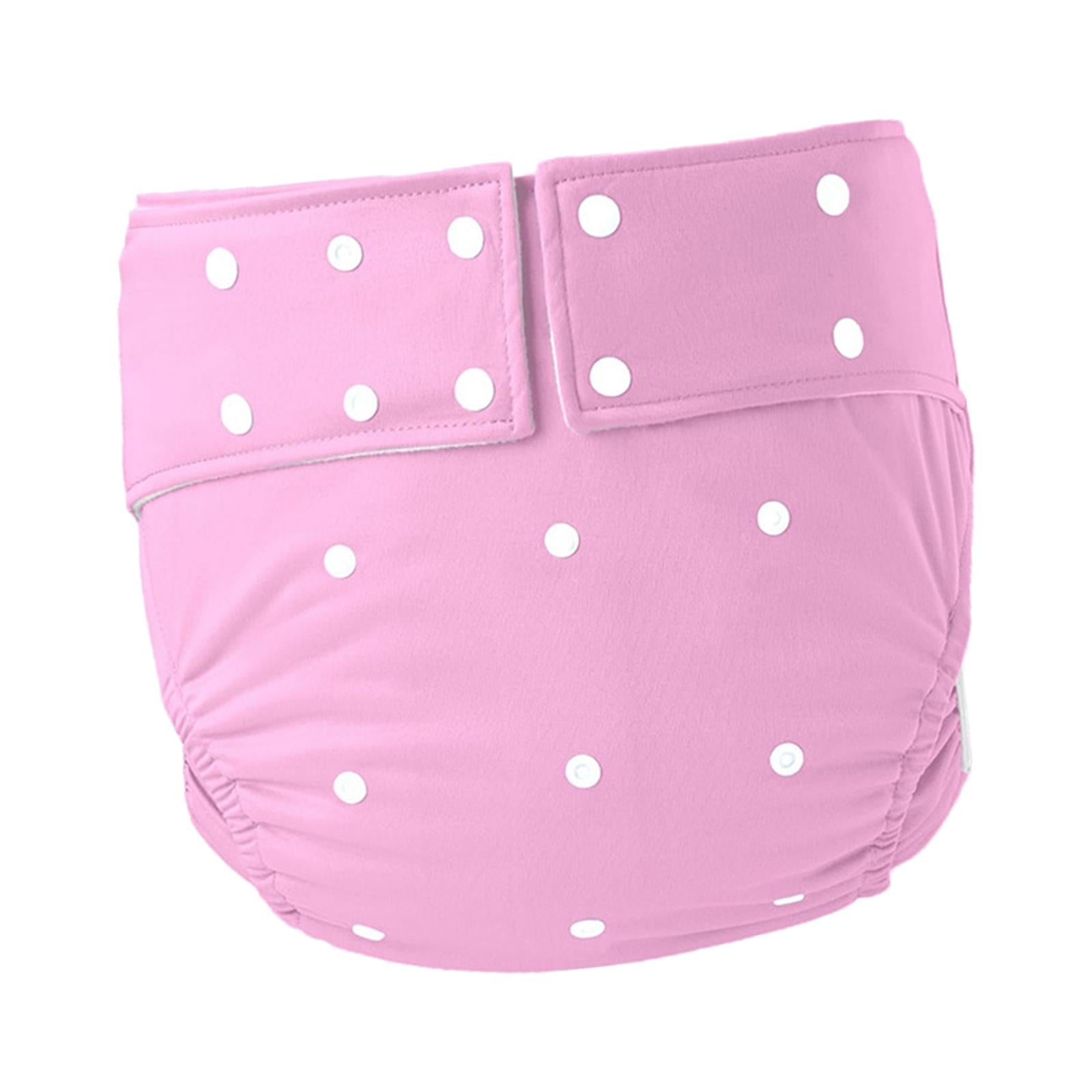 Waterproof Adult Pocket Diaper Washable for Incontinence TPU Coat for Adults Pink