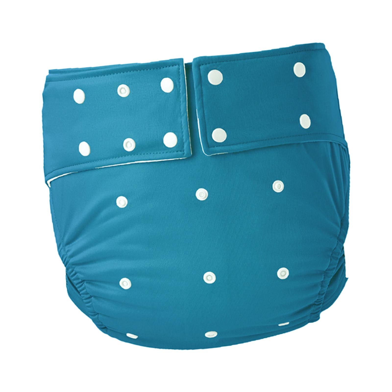 Waterproof Adult Pocket Diaper Washable for Incontinence TPU Coat for Adults Blue