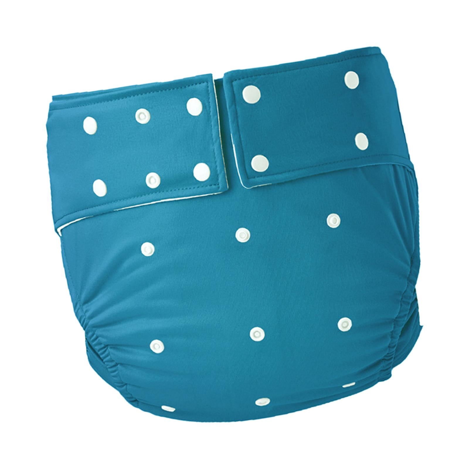Waterproof Adult Pocket Diaper Washable for Incontinence TPU Coat for Adults Blue