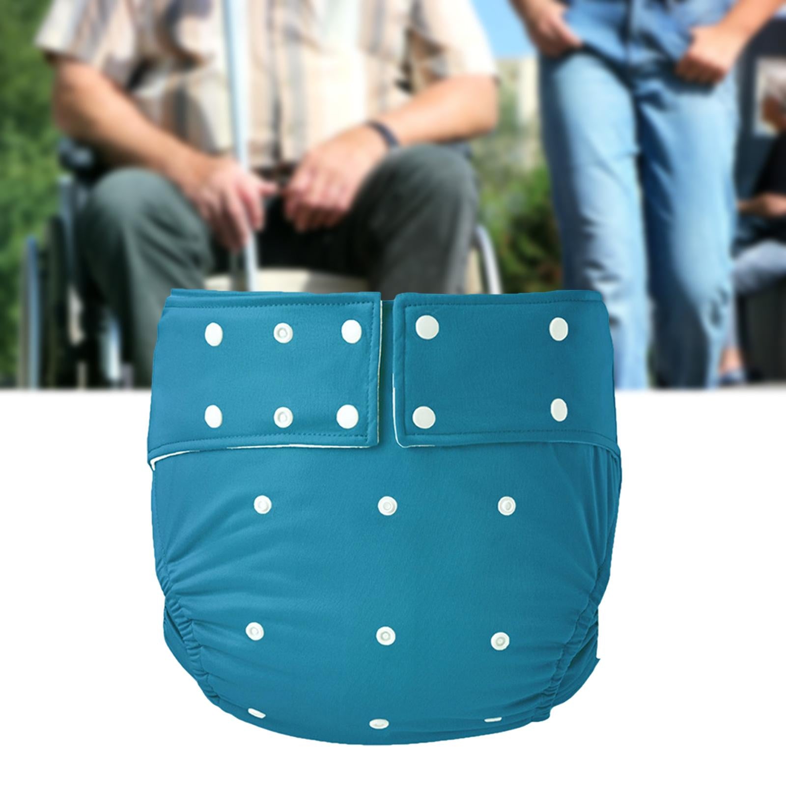Waterproof Adult Pocket Diaper Washable for Incontinence TPU Coat for Adults Blue