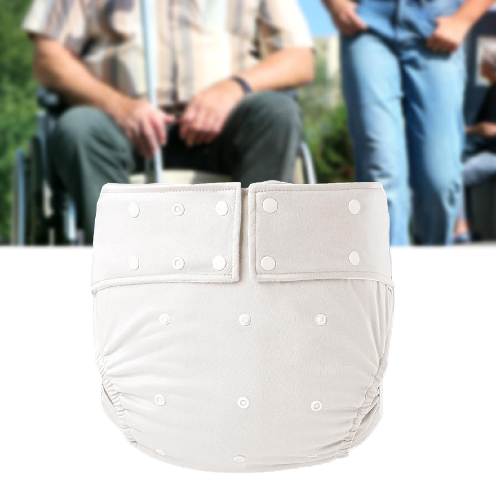 Waterproof Adult Pocket Diaper Washable for Incontinence TPU Coat for Adults White