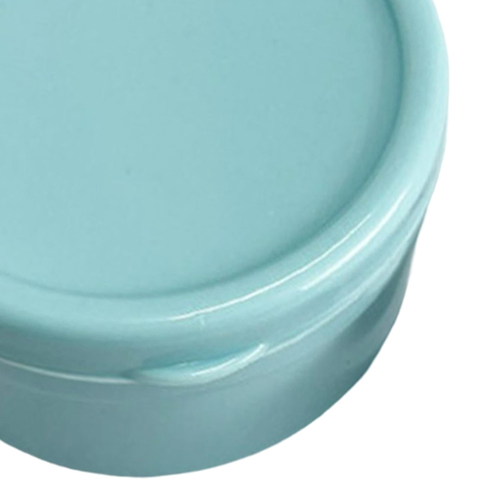 Retainer Case Dentures Box Cup with Strainer Basket Stylish Light Blue