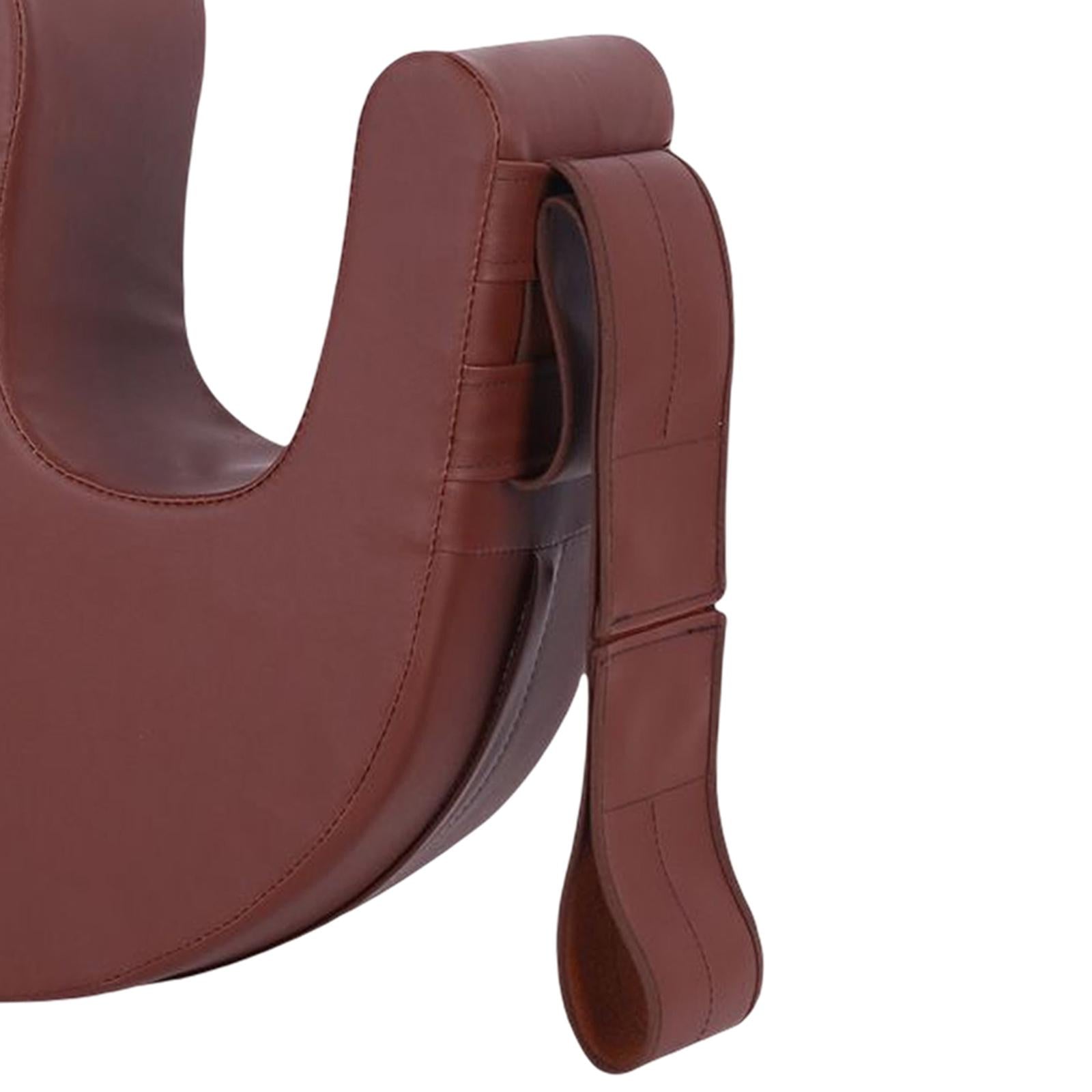 Bed Turn Over Cushion Transfer Pad for Elder Patient Leg Pad Nursing Tool Brown with Strap