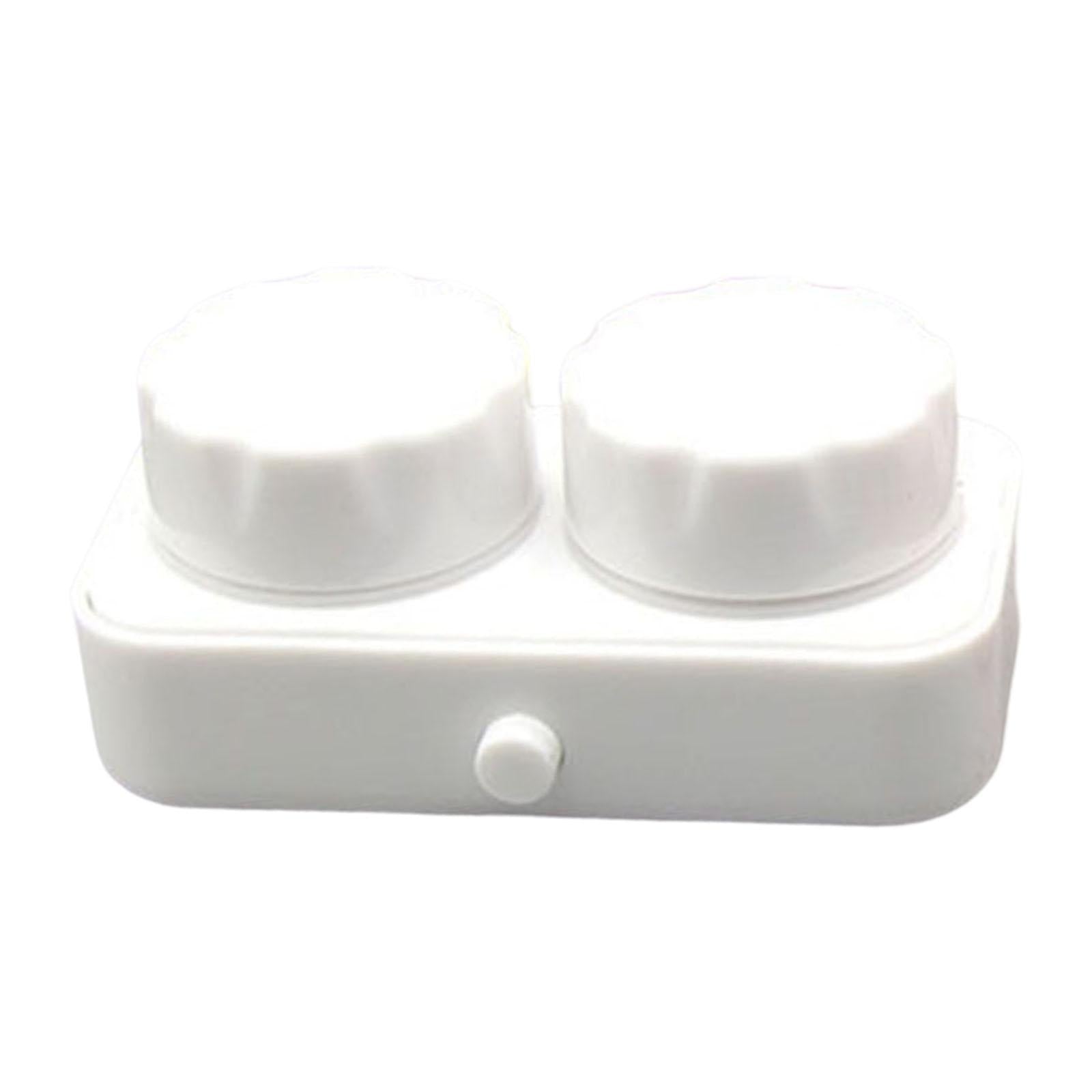 Contact Cleaner Case Box Travel for Lens Disposal Soft Lens Rgp Lens White