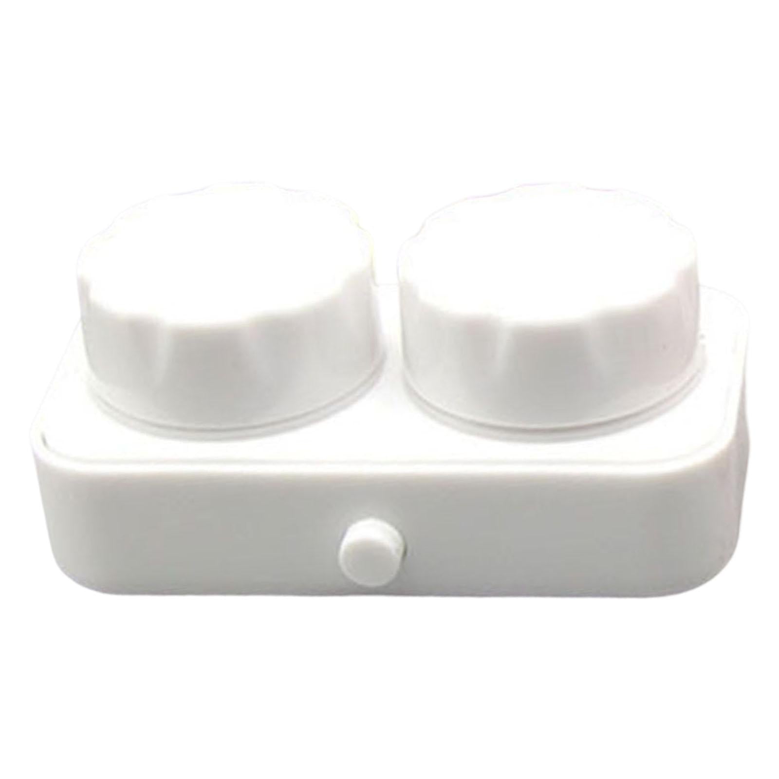 Contact Cleaner Case Box Travel for Lens Disposal Soft Lens Rgp Lens White