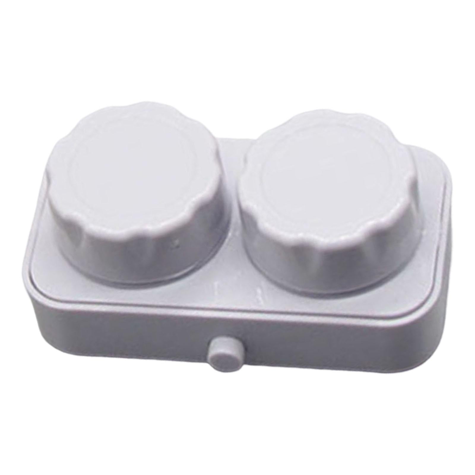 Contact Cleaner Case Box Travel for Lens Disposal Soft Lens Rgp Lens Gray