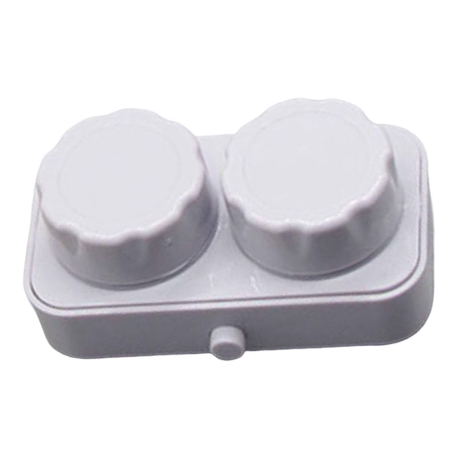 Contact Cleaner Case Box Travel for Lens Disposal Soft Lens Rgp Lens Gray