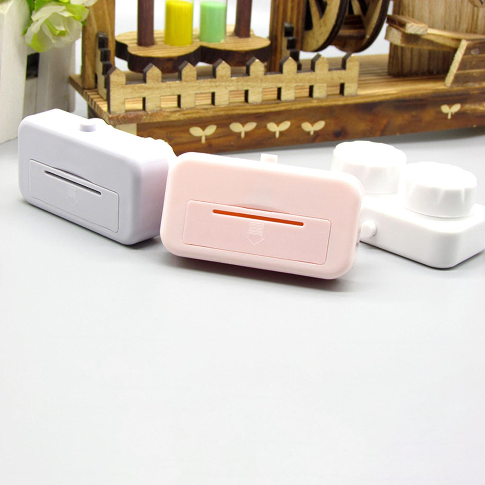 Contact Cleaner Case Box Travel for Lens Disposal Soft Lens Rgp Lens Gray