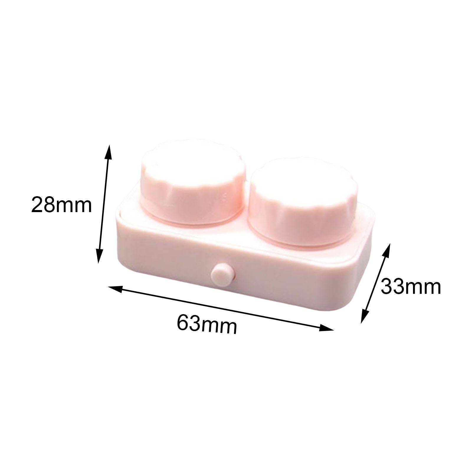 Contact Cleaner Case Box Travel for Lens Disposal Soft Lens Rgp Lens Pink