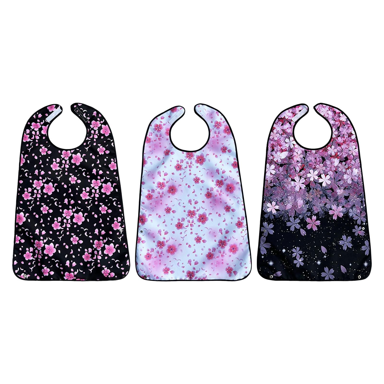 Adult Bibs for Eating Waterproof Full Protection for Elderly Women and Men Black